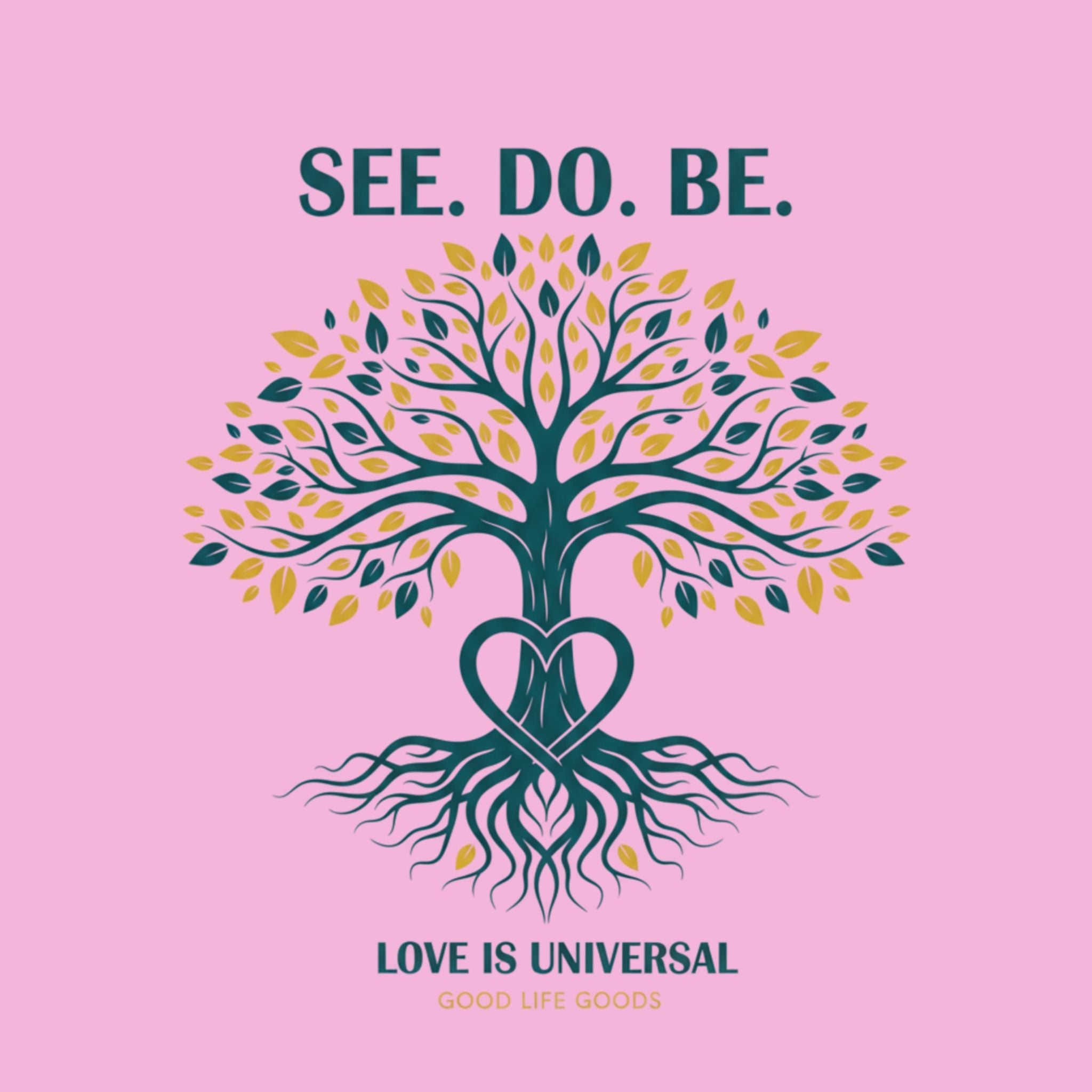 See. Do. Be. Embroidered Explorer Sling Bag — Tree of Life, 'Love Is Universal' Travel Crossbody - Good Life Goods