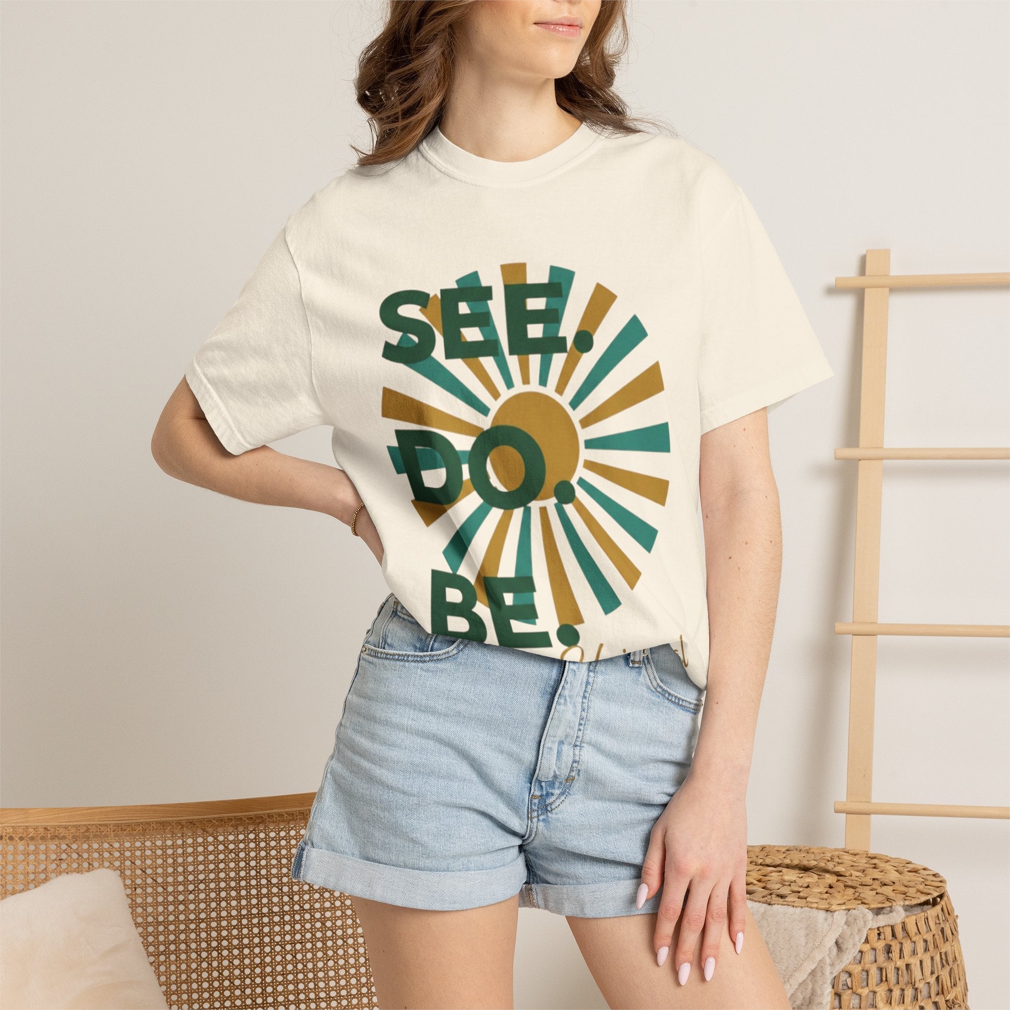 SEE. DO. BE. Garment-Dyed Comfort Colors Tee - Good Life Goods