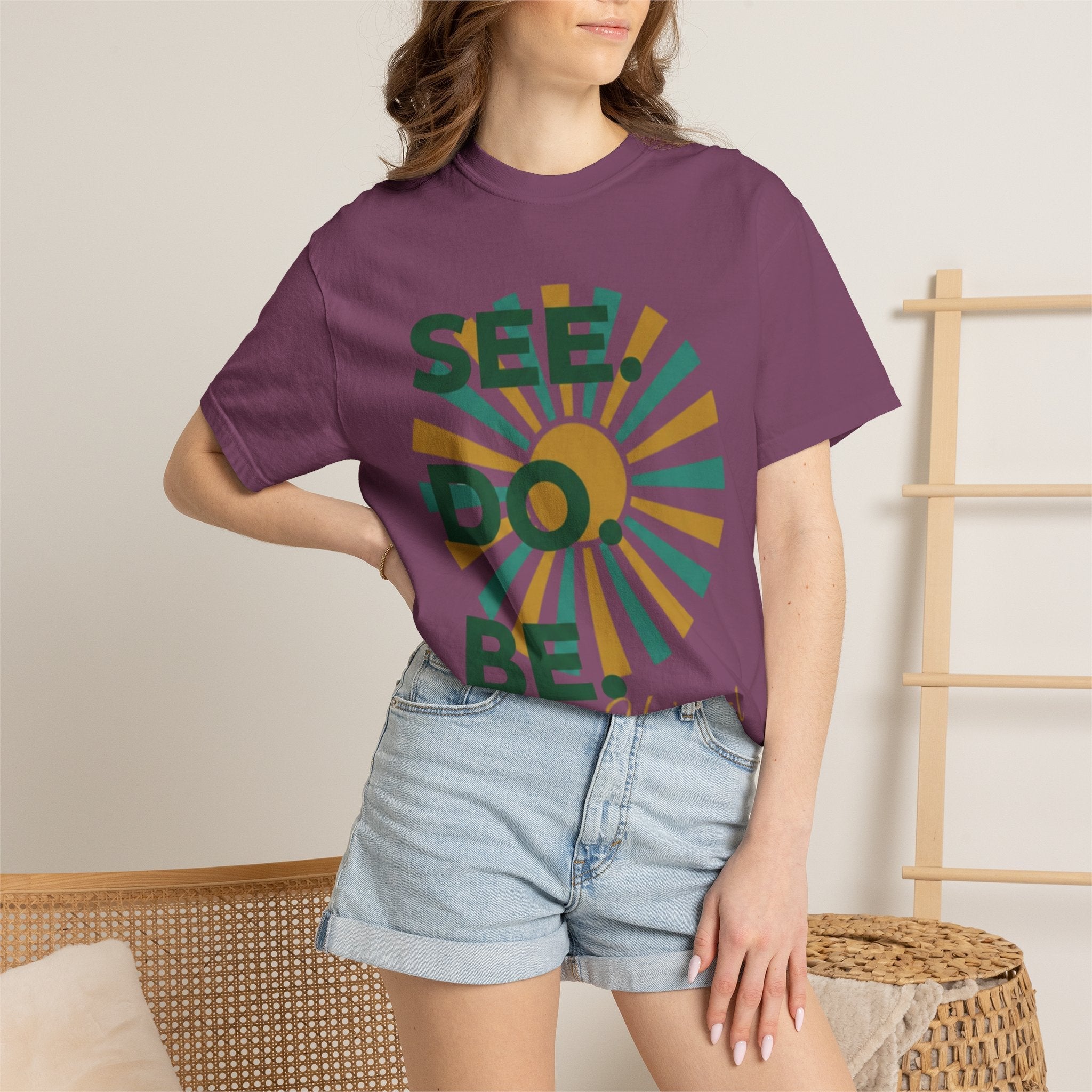 SEE. DO. BE. Garment-Dyed Comfort Colors Tee - Good Life Goods