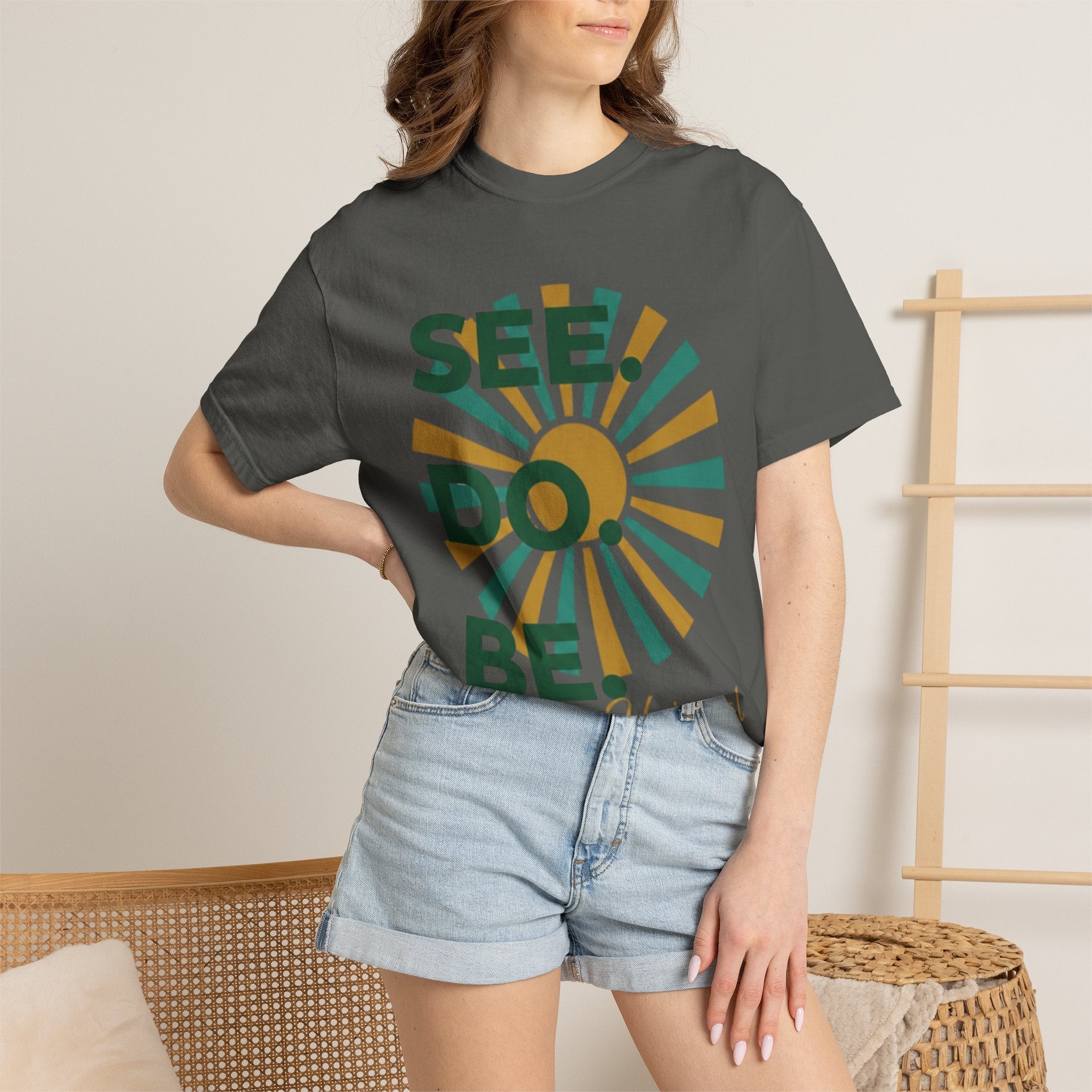 SEE. DO. BE. Garment-Dyed Comfort Colors Tee - Good Life Goods