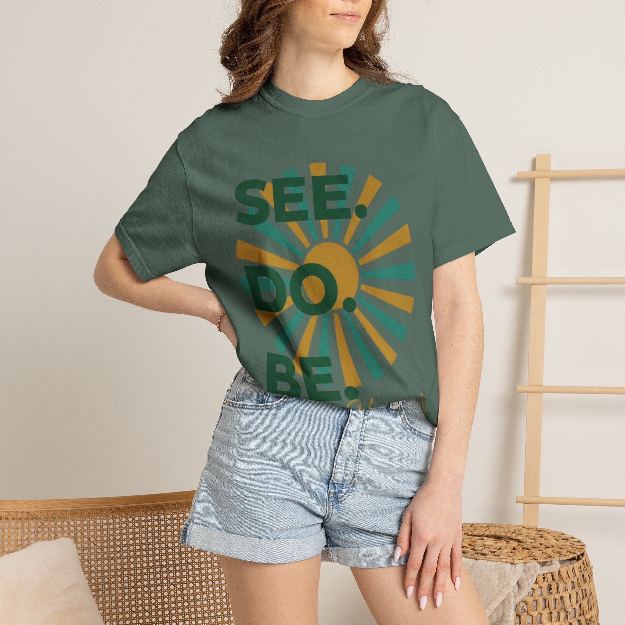 SEE. DO. BE. Garment-Dyed Comfort Colors Tee - Good Life Goods