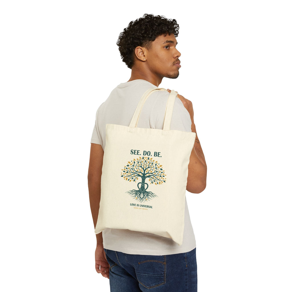 See. Do. Be. Tree Canvas Tote — Inspirational Eco-Friendly Cotton Bag - Good Life Goods
