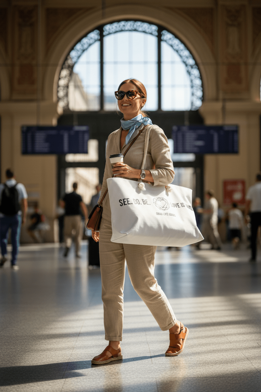 See. Do. Be. Weekender Bag — Love Is Universal Canvas Travel Tote - Good Life Goods