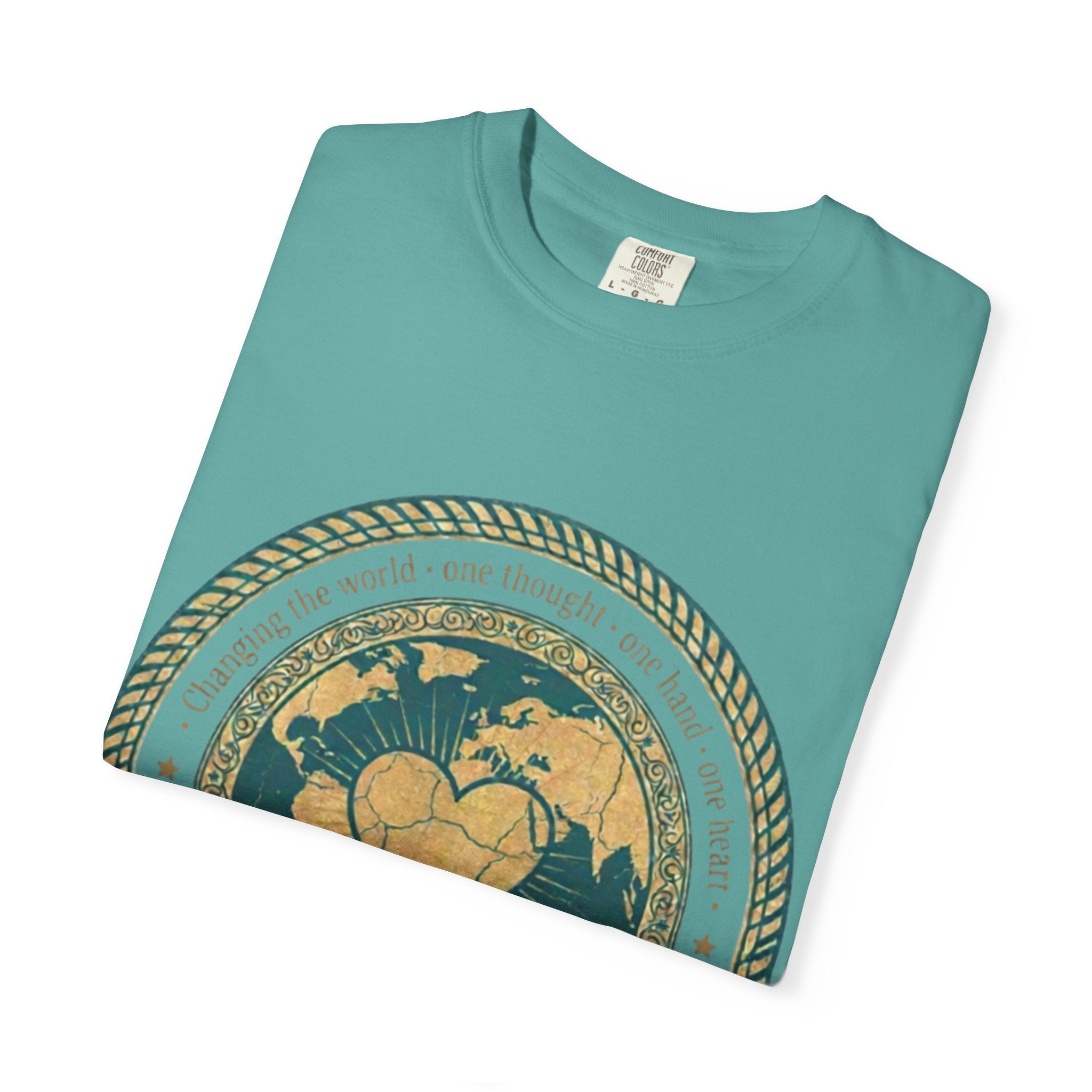 See Do Be World Heart T-Shirt — Eco Vibe Graphic Tee - Good Life Goods