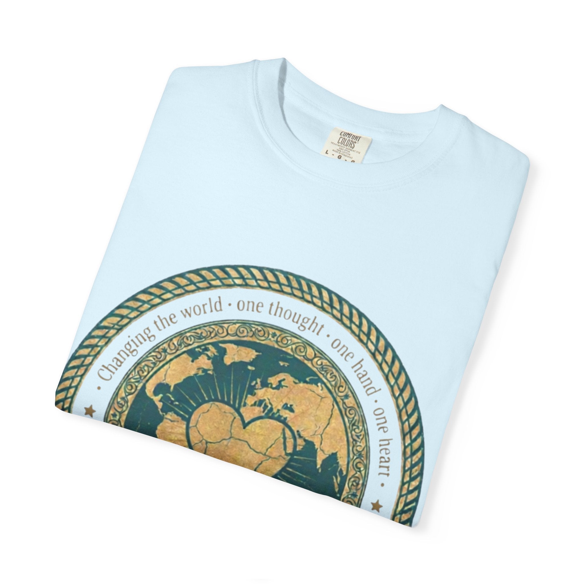 See Do Be World Heart T-Shirt — Eco Vibe Graphic Tee - Good Life Goods
