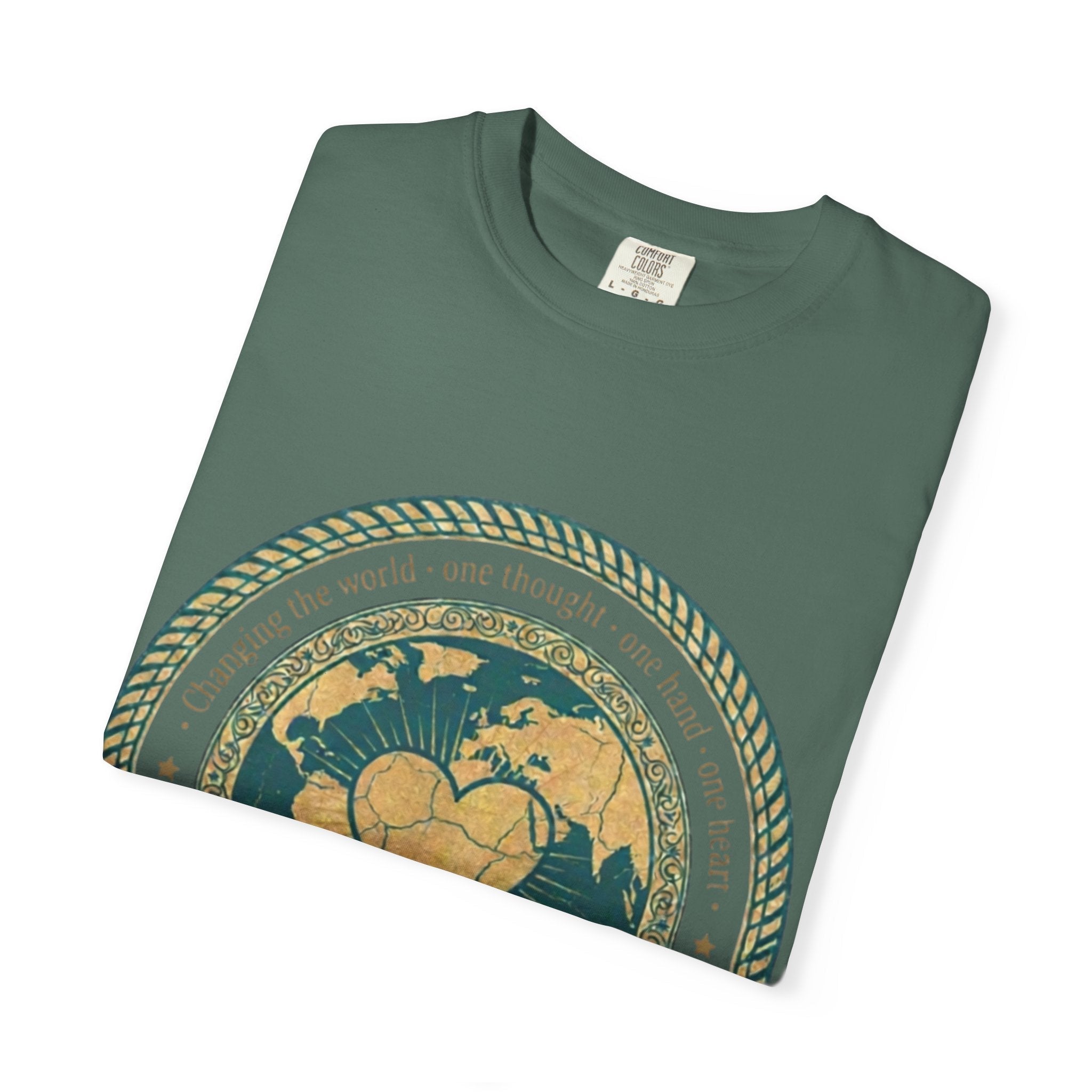See Do Be World Heart T-Shirt — Eco Vibe Graphic Tee - Good Life Goods