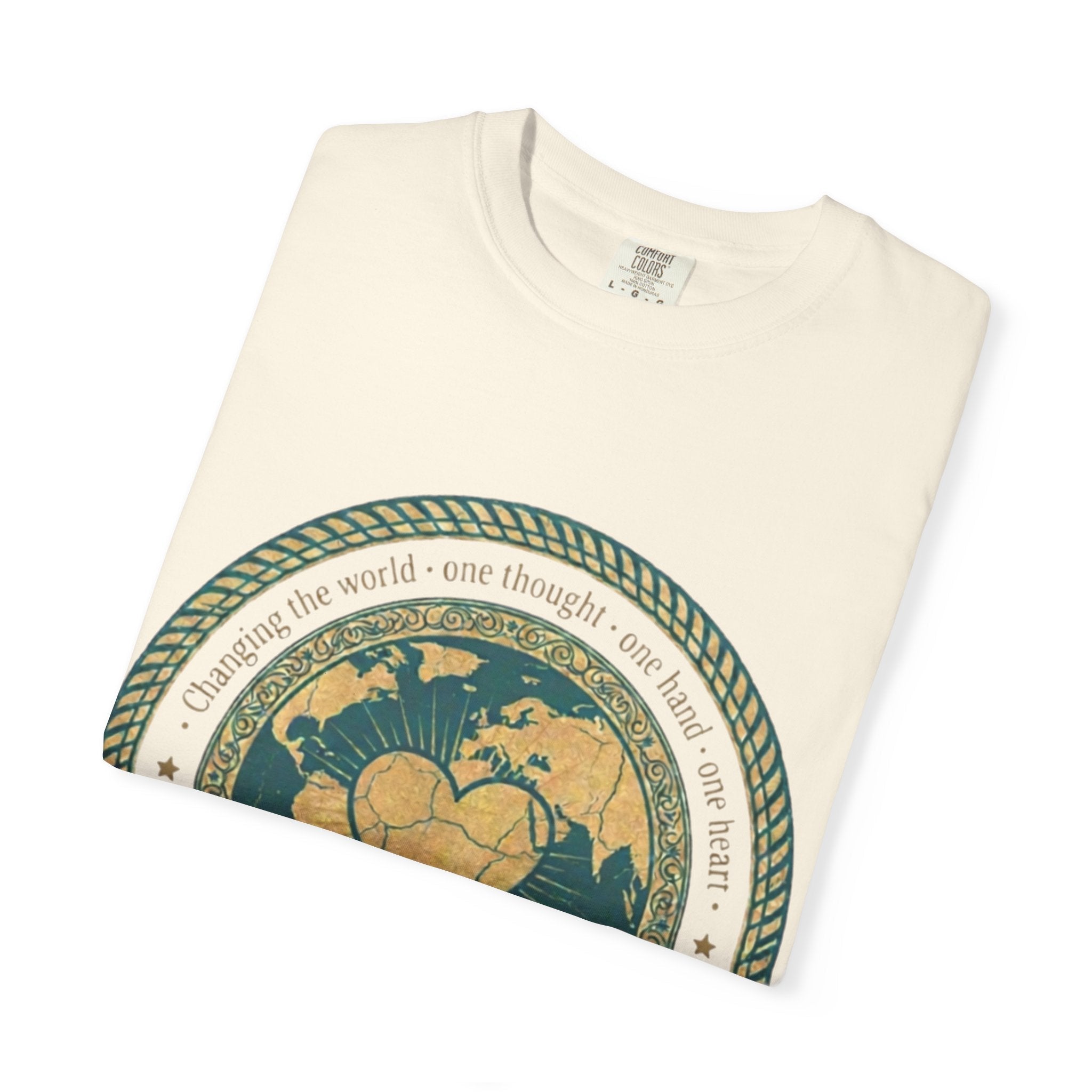 See Do Be World Heart T-Shirt — Eco Vibe Graphic Tee - Good Life Goods