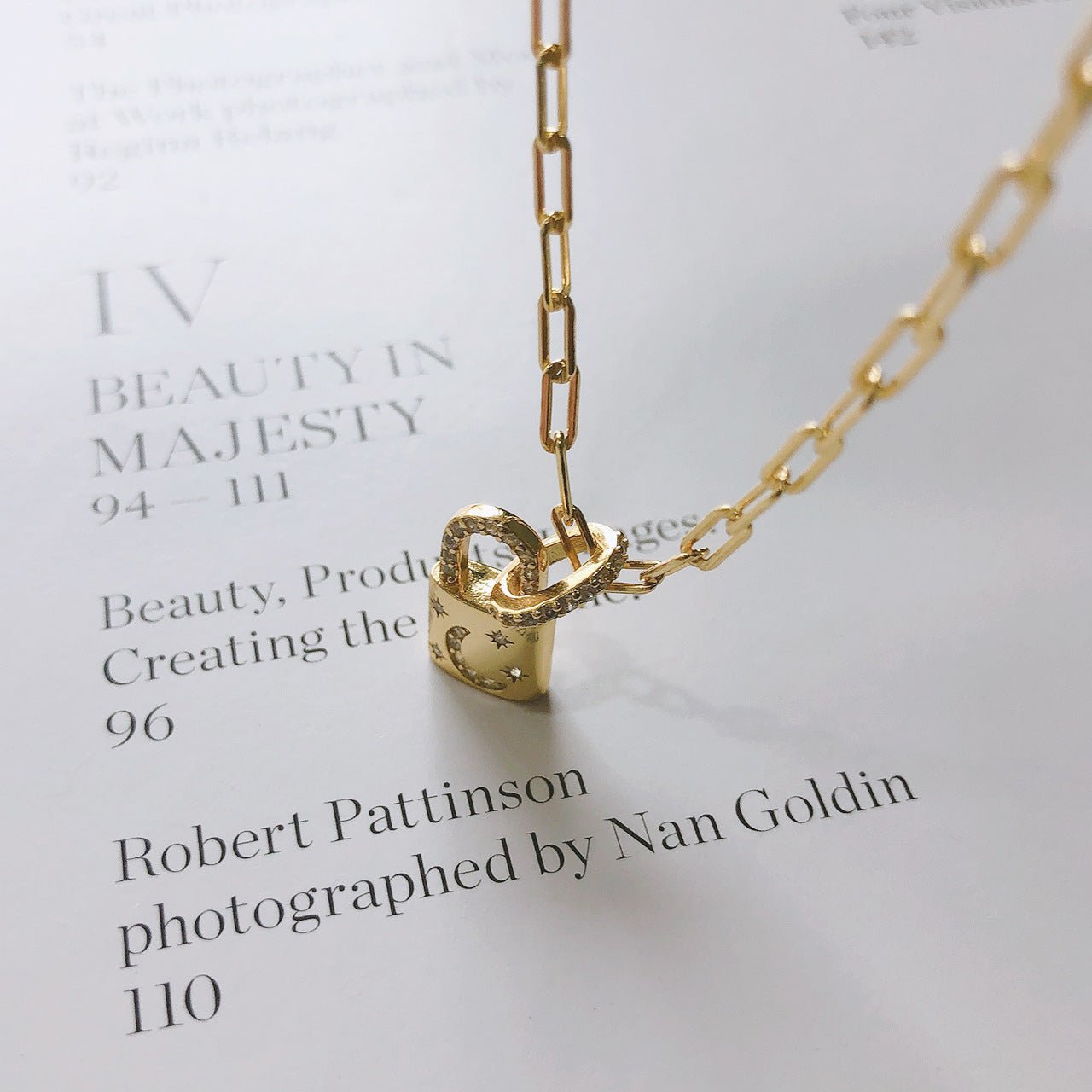 Silver Lock Chain Necklace - Good Life Goods