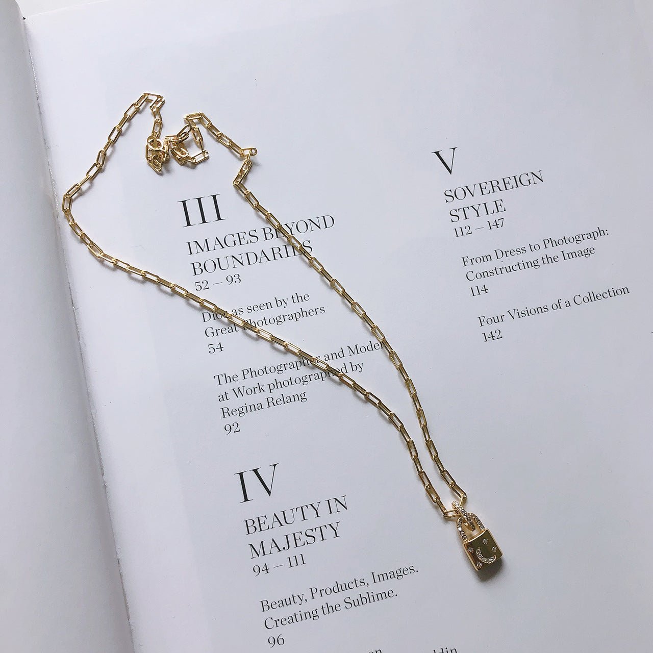 Silver Lock Chain Necklace - Good Life Goods