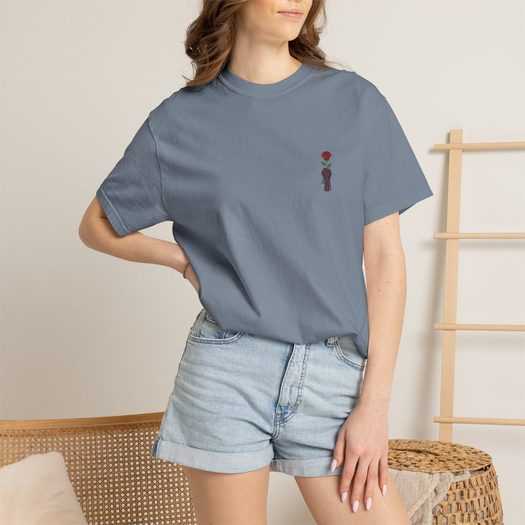 Stronger Than the Storm — Rose Fist Graphic T-Shirt | Good Life Goods - Good Life Goods