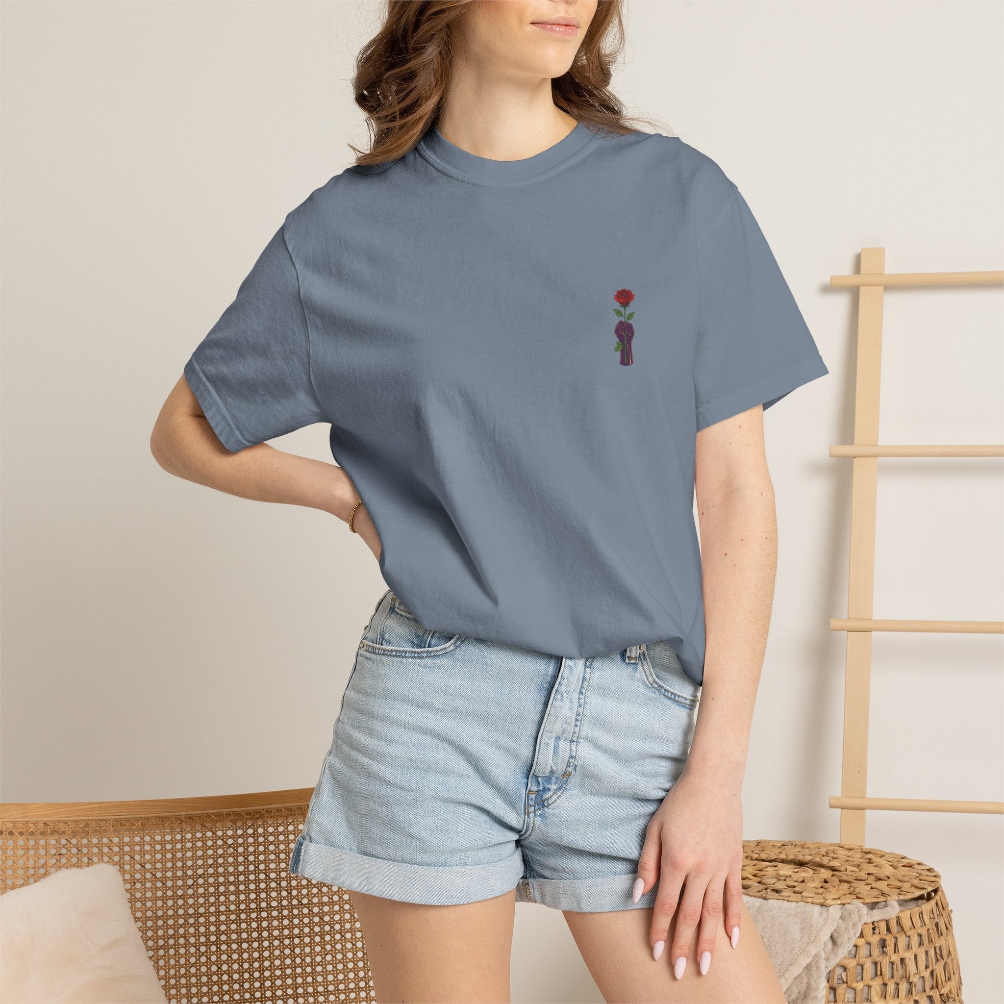 Stronger Than the Storm — Rose Fist Graphic T-Shirt | Good Life Goods - Good Life Goods
