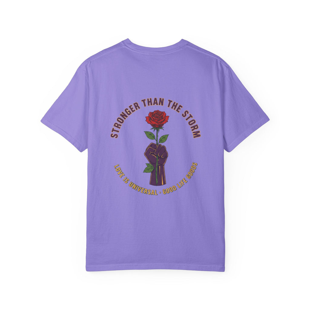 Stronger Than the Storm — Rose Fist Graphic T-Shirt | Good Life Goods - Good Life Goods