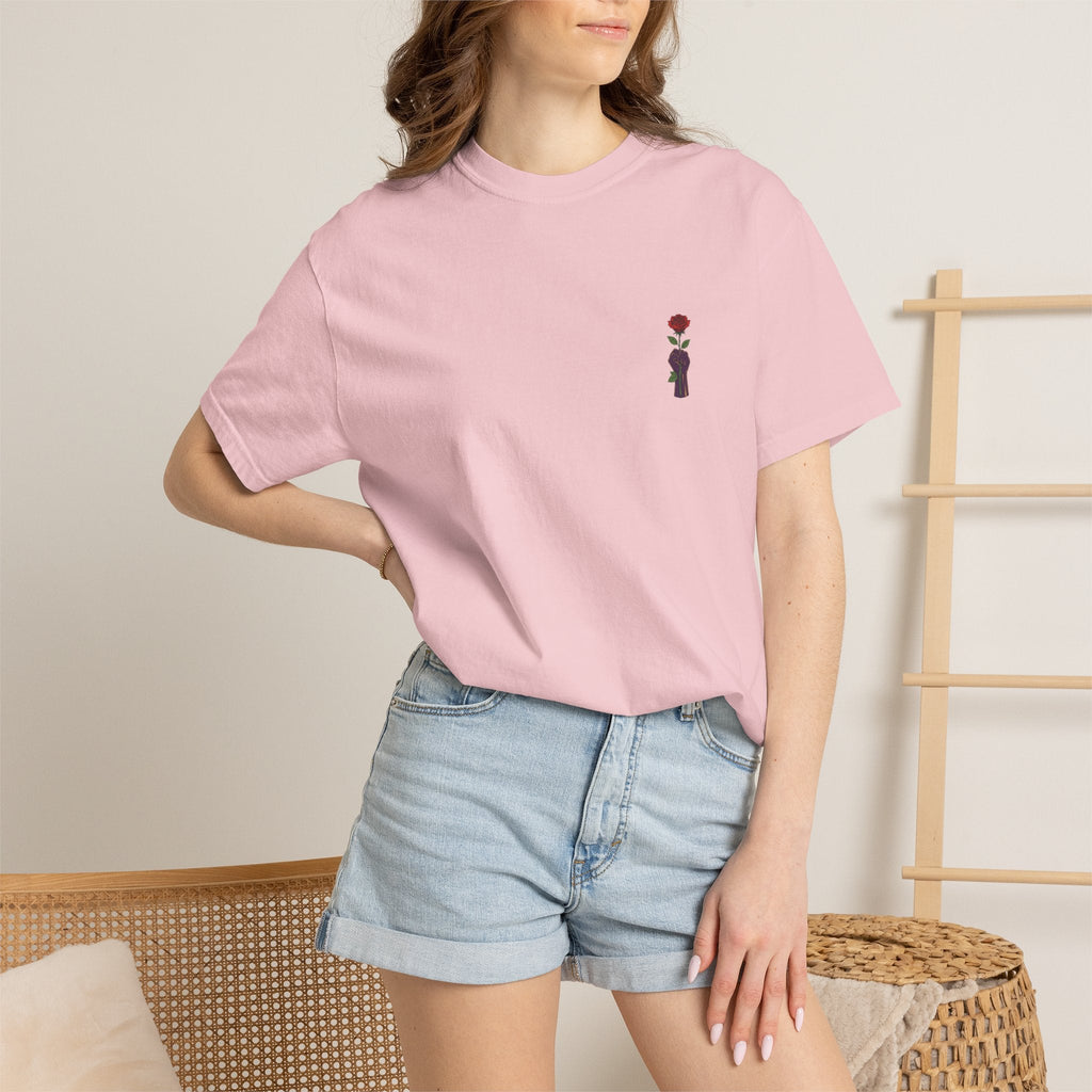 Stronger Than the Storm — Rose Fist Graphic T-Shirt | Good Life Goods - Good Life Goods