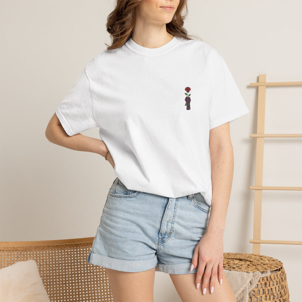 Stronger Than the Storm — Rose Fist Graphic T-Shirt | Good Life Goods - Good Life Goods