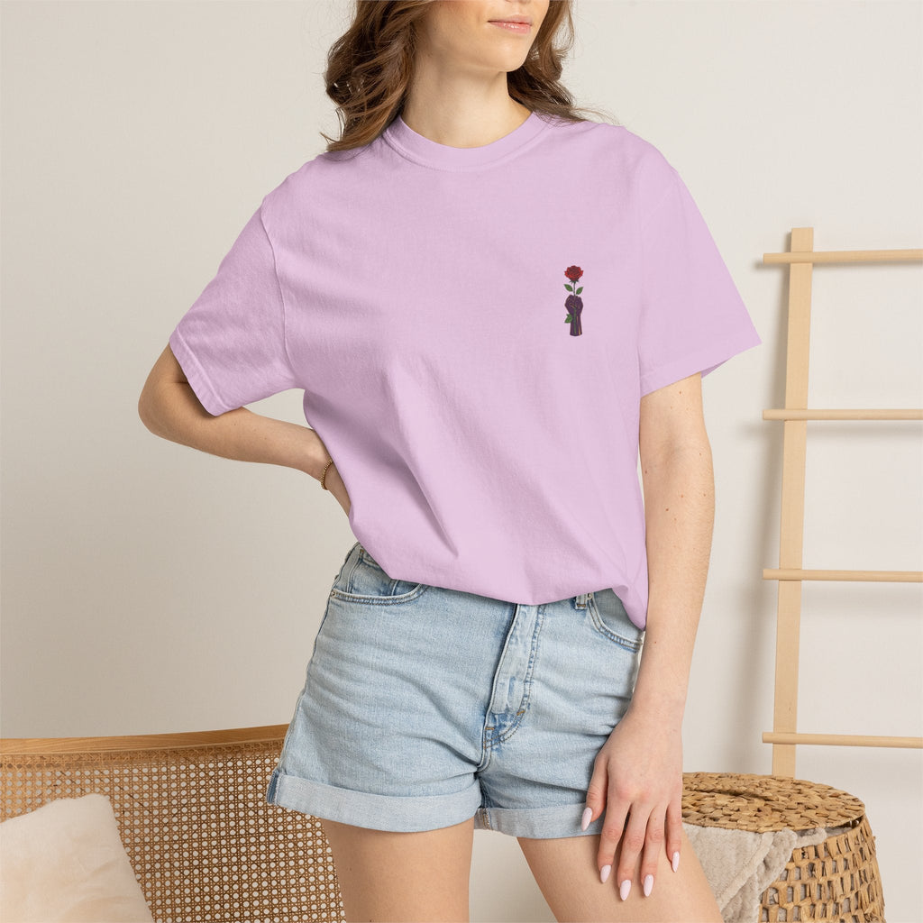 Stronger Than the Storm — Rose Fist Graphic T-Shirt | Good Life Goods - Good Life Goods