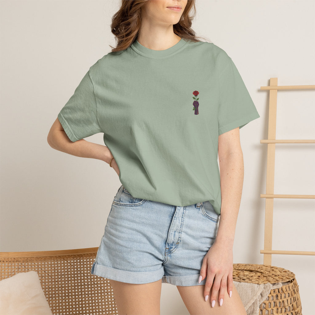 Stronger Than the Storm — Rose Fist Graphic T-Shirt | Good Life Goods - Good Life Goods