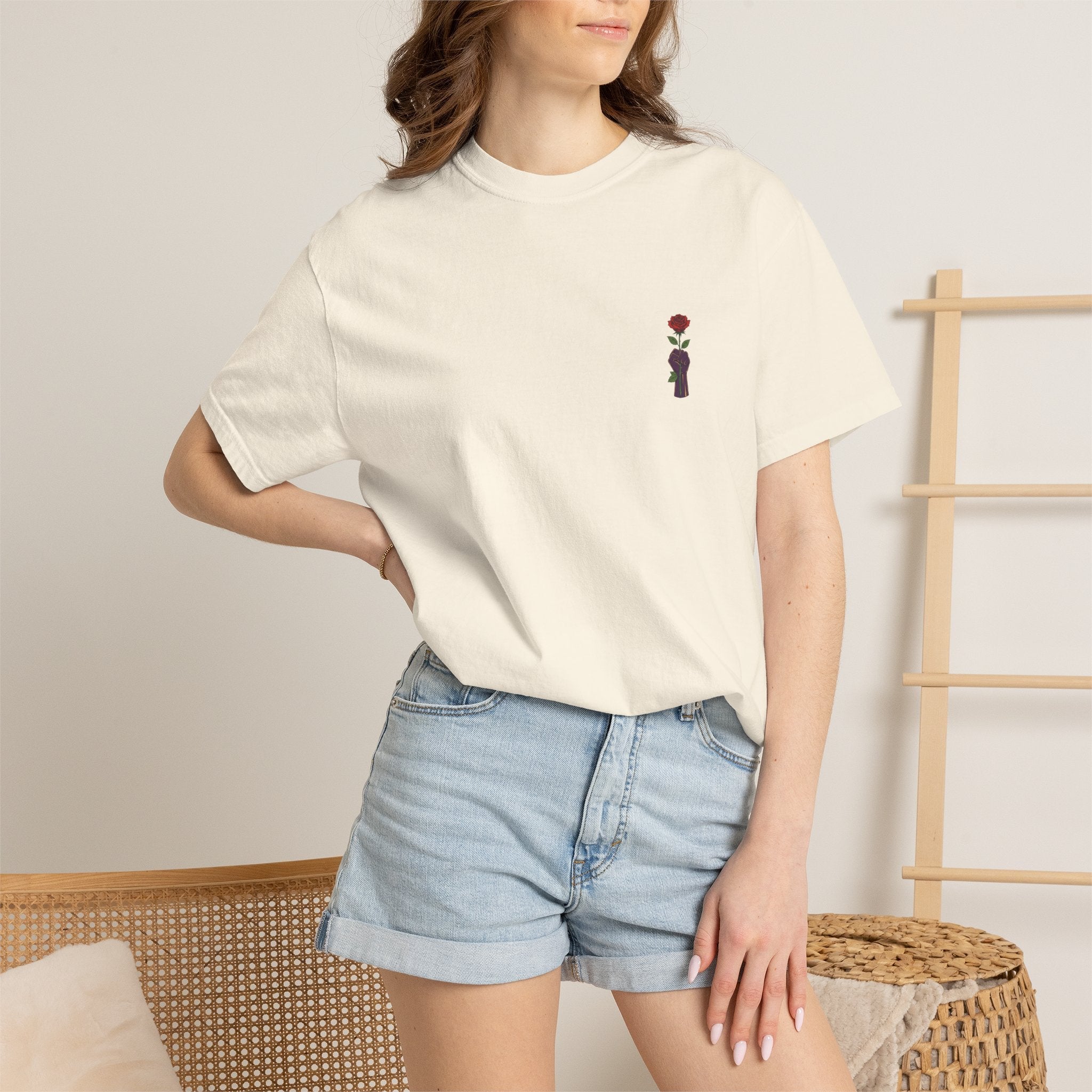 Stronger Than the Storm — Rose Fist Graphic T-Shirt | Good Life Goods - Good Life Goods