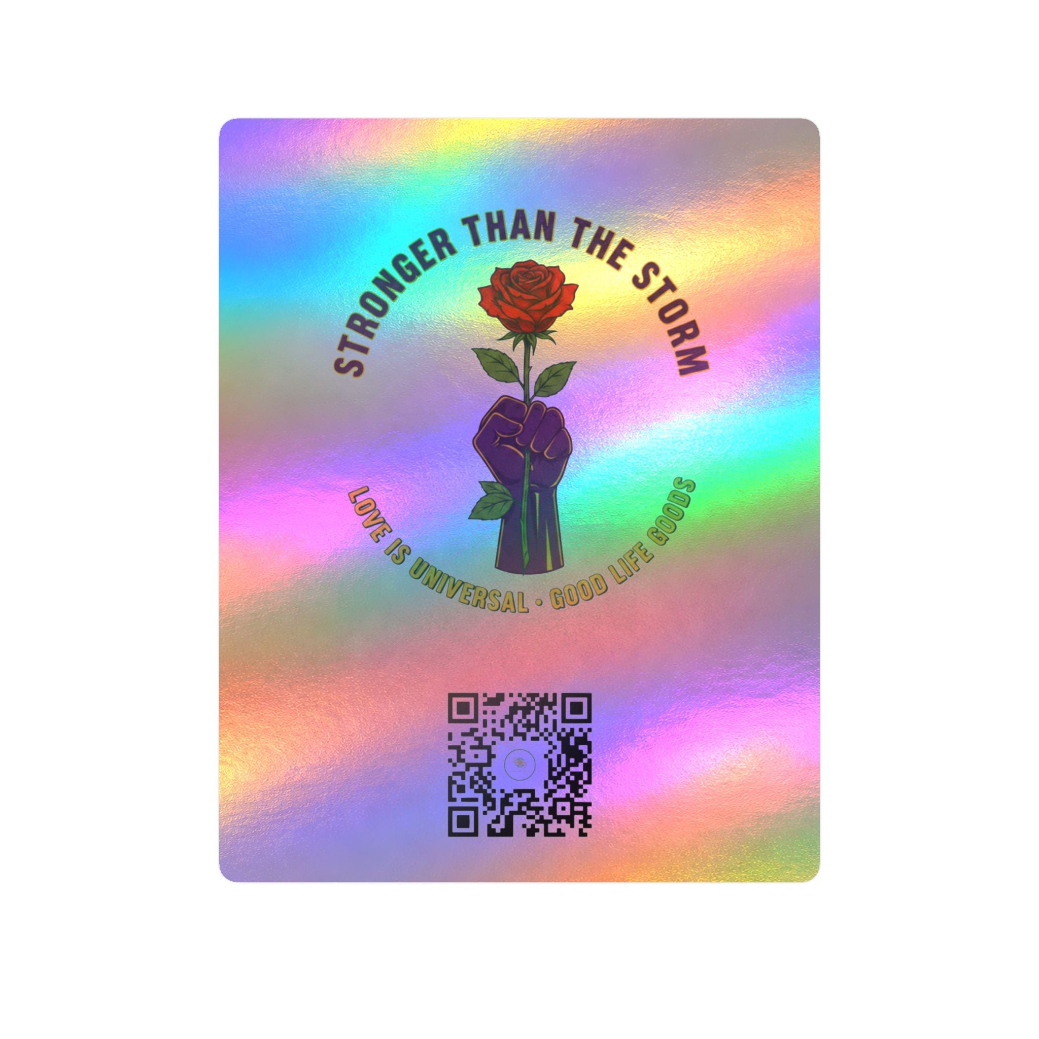 Stronger Than the Storm — Rose Fist Kiss-Cut Vinyl Decal | Good Life Goods - Good Life Goods