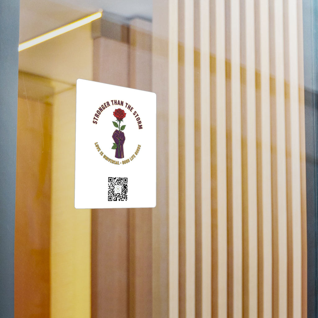 Stronger Than the Storm — Rose Fist Kiss-Cut Vinyl Decal | Good Life Goods - Good Life Goods