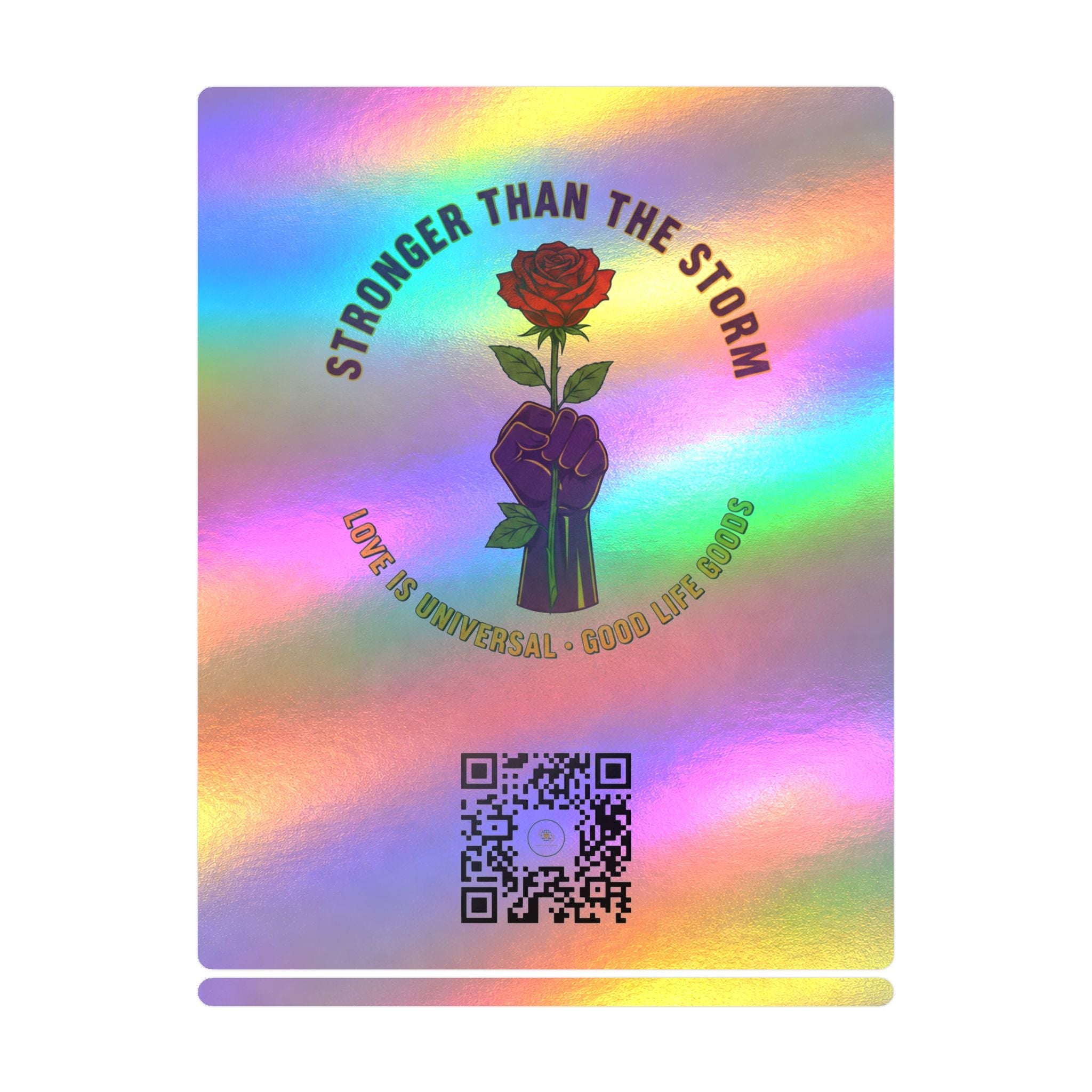 Stronger Than the Storm — Rose Fist Kiss-Cut Vinyl Decal | Good Life Goods - Good Life Goods