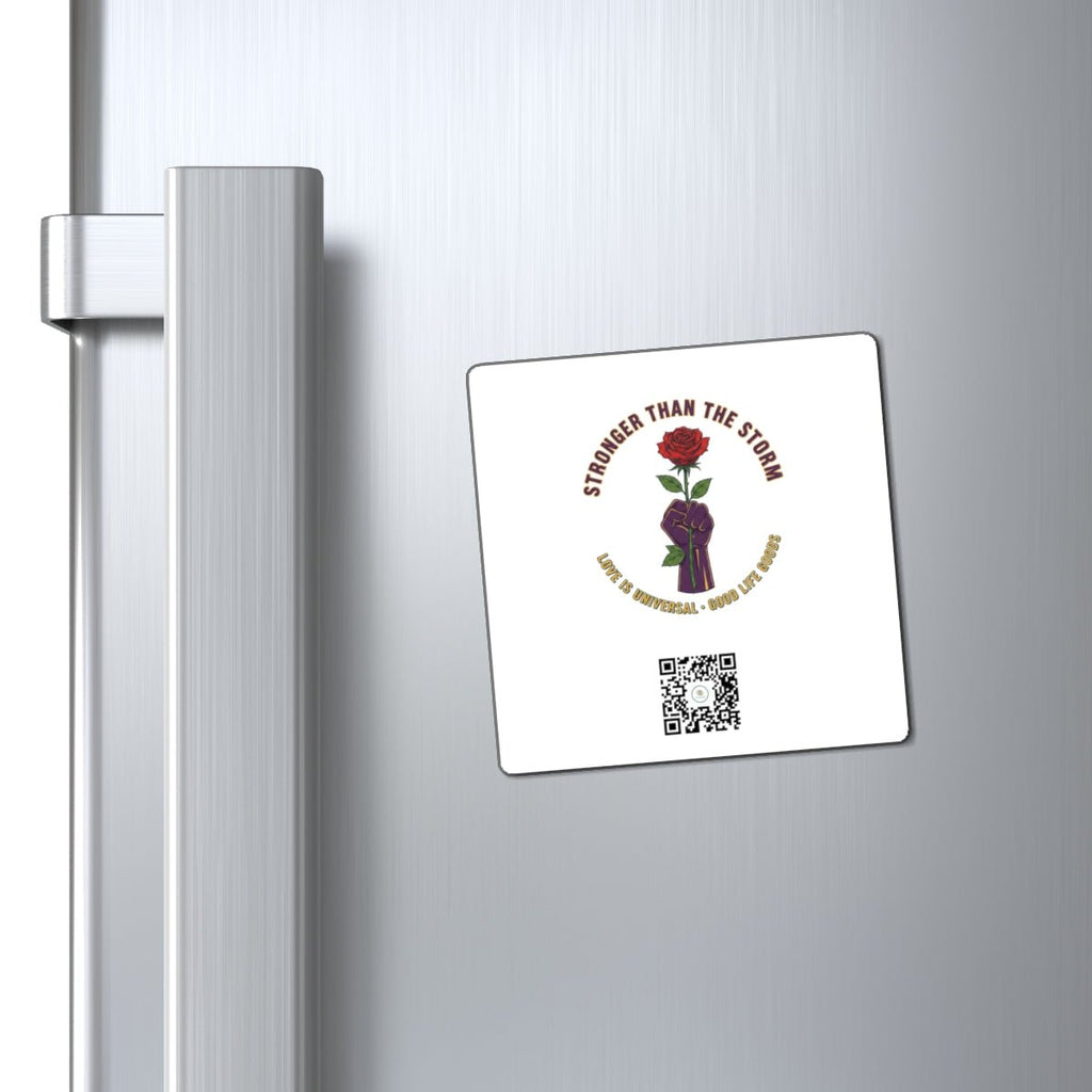 Stronger Than the Storm — Rose & Fist Resilience Fridge Magnet | Good Life Goods - Good Life Goods