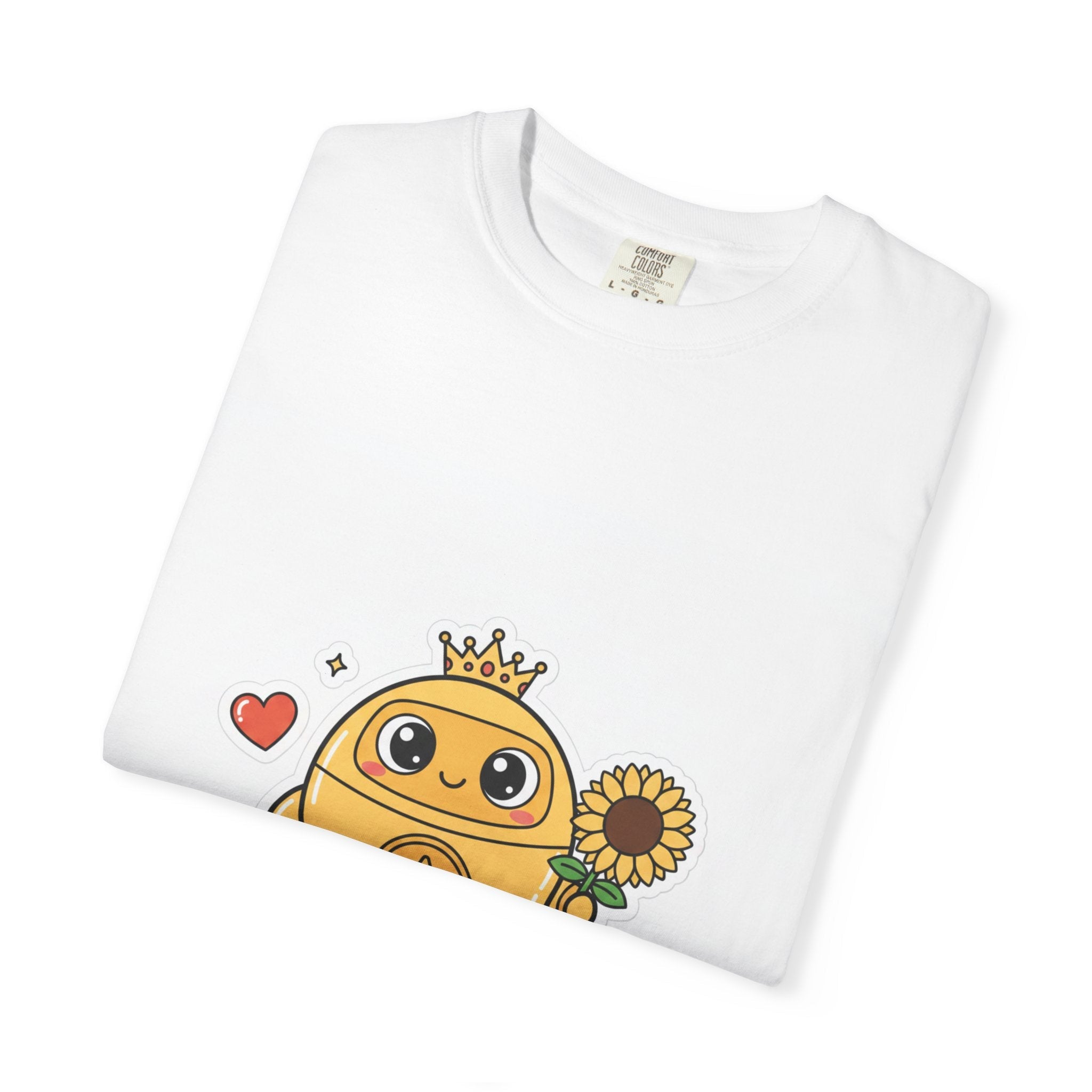 Sunny Robot T-Shirt — "Sunny: Goody's Best Friend" Cute Sunflower Character Tee - Good Life Goods
