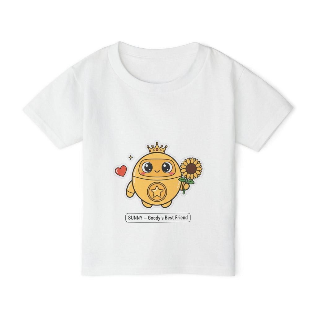 Sunny Robot Toddler T-Shirt | Goody's Best Friend Sunflower Character Tee - Good Life Goods