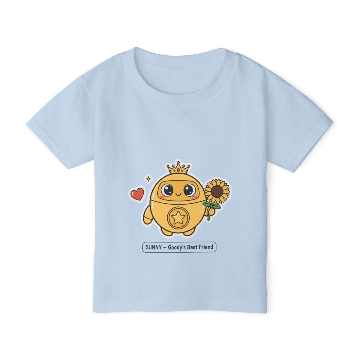 Sunny Robot Toddler T-Shirt | Goody's Best Friend Sunflower Character Tee - Good Life Goods