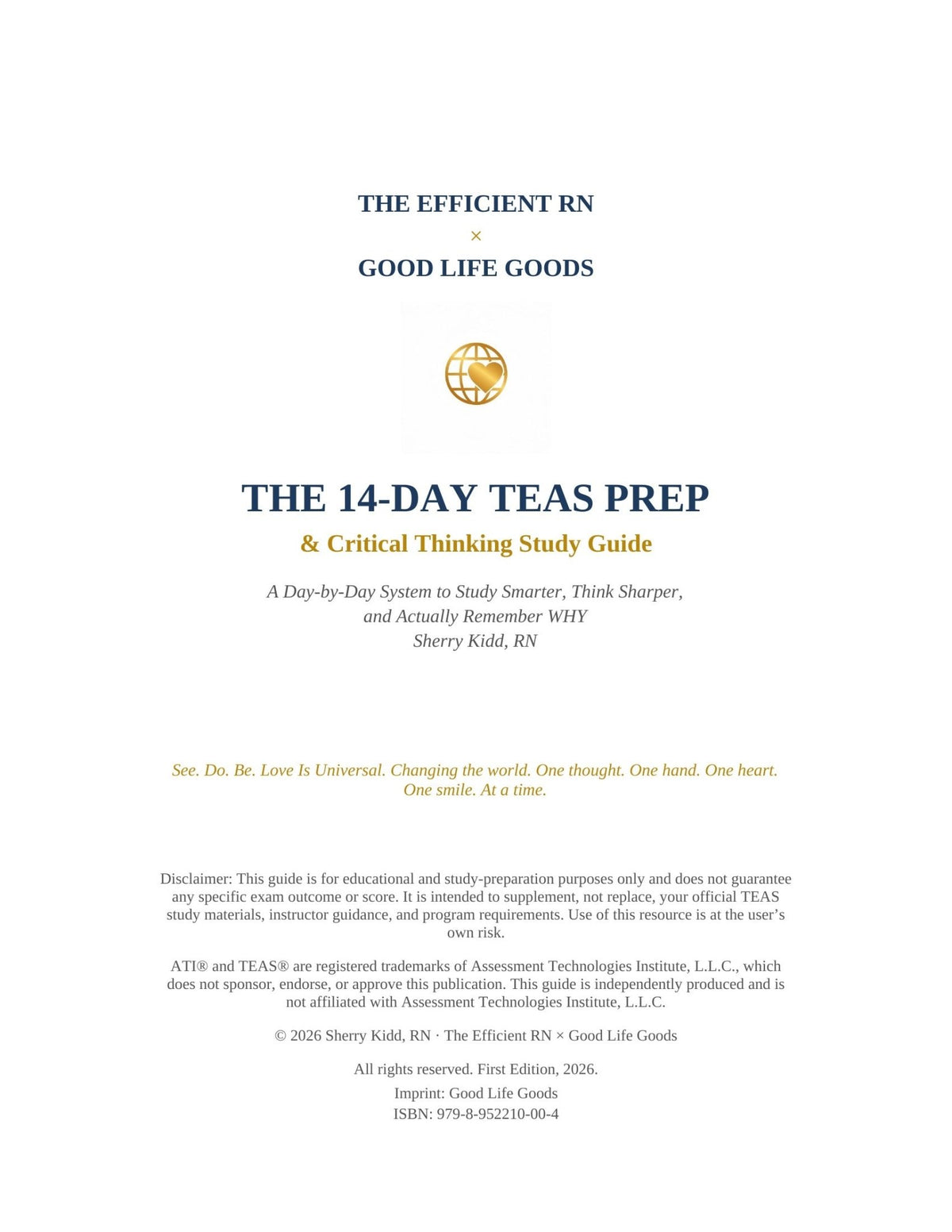 The 14-Day TEAS Prep & Critical Thinking Study Guide - Good Life Goods