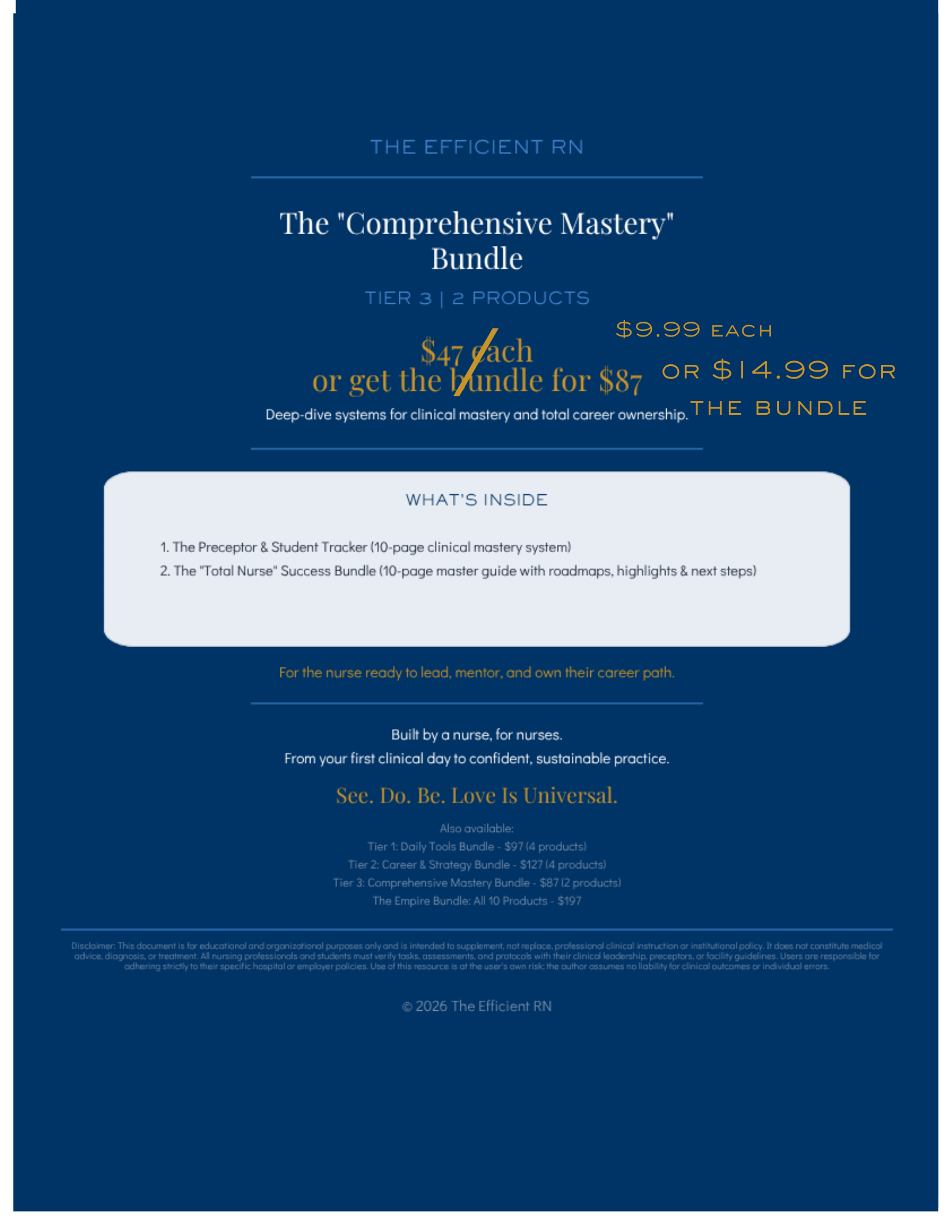 The “Comprehensive Mastery” Bundle — The Ultimate Clinical & Career Advantage - Good Life Goods