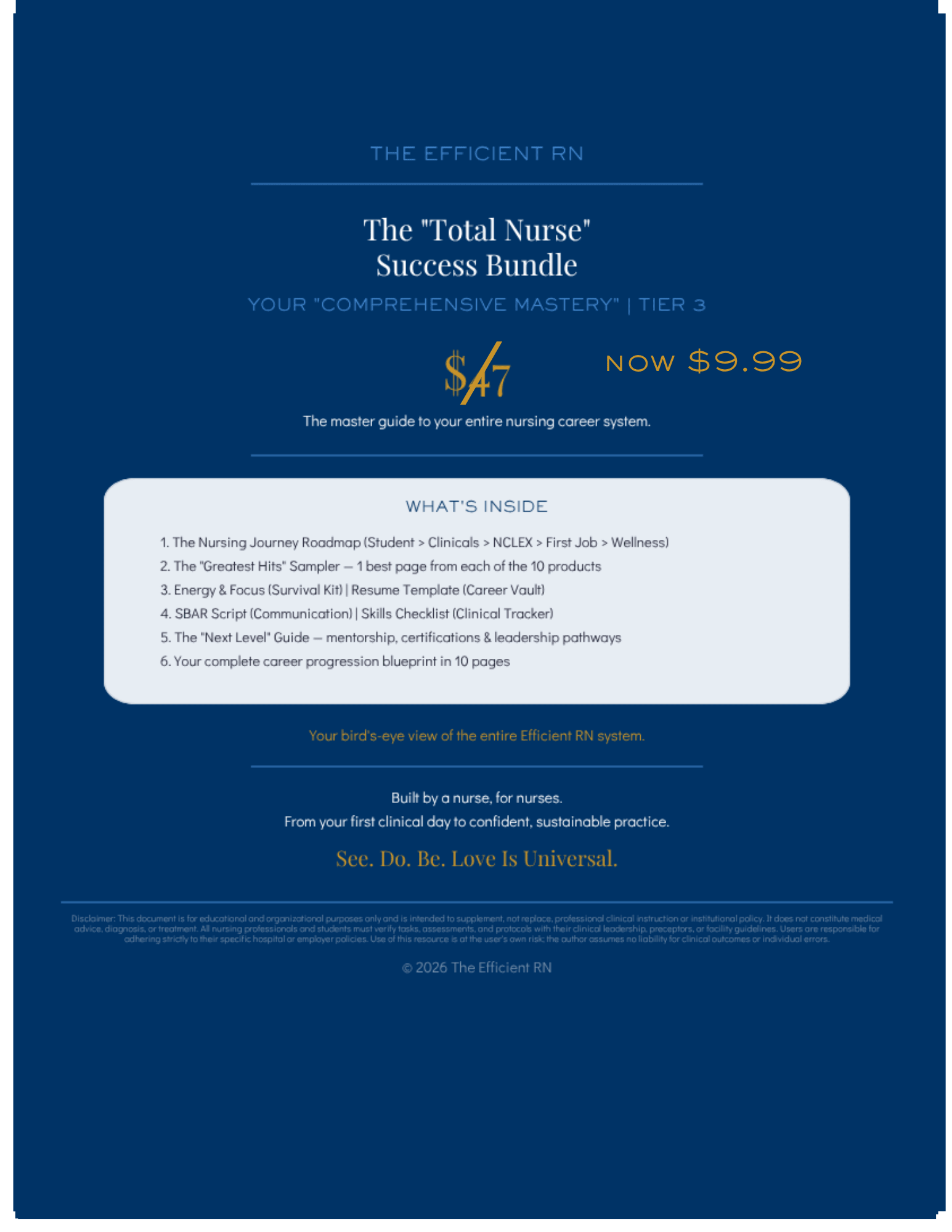 The “Total Nurse” Success Bundle — Your Nursing Career Master-Blueprint - Good Life Goods