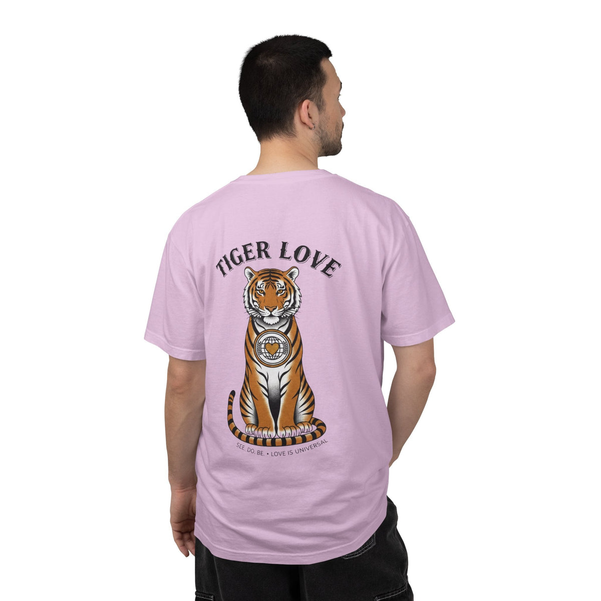 Tiger Love Graphic T-Shirt — Vintage Tiger Back Print - Good Life Goods