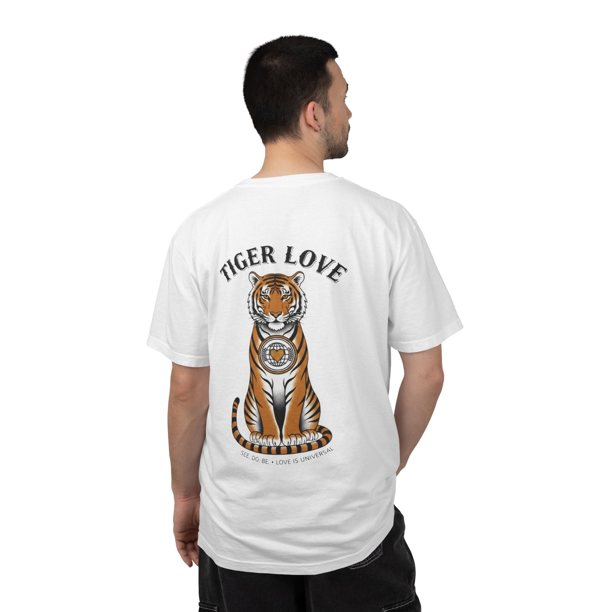 Tiger Love Graphic T-Shirt — Vintage Tiger Back Print - Good Life Goods