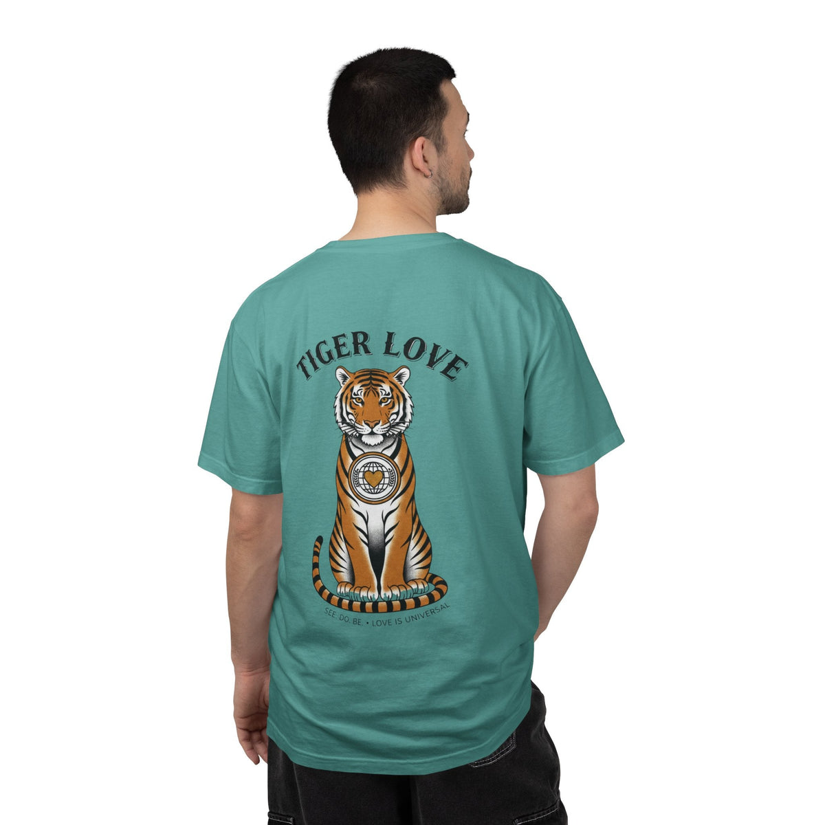 Tiger Love Graphic T-Shirt — Vintage Tiger Back Print - Good Life Goods