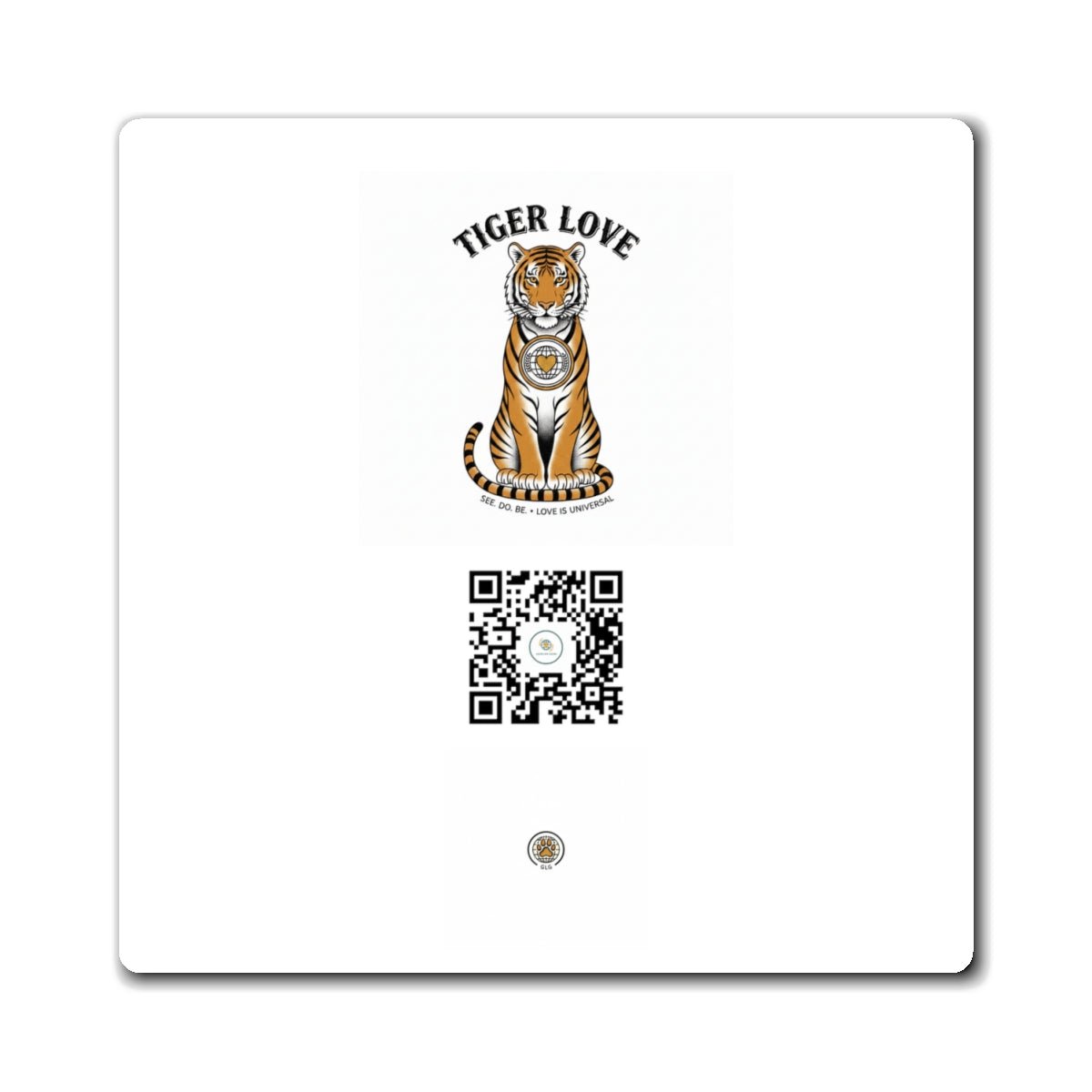 Tiger Love QR Refrigerator Magnet - Good Life Goods
