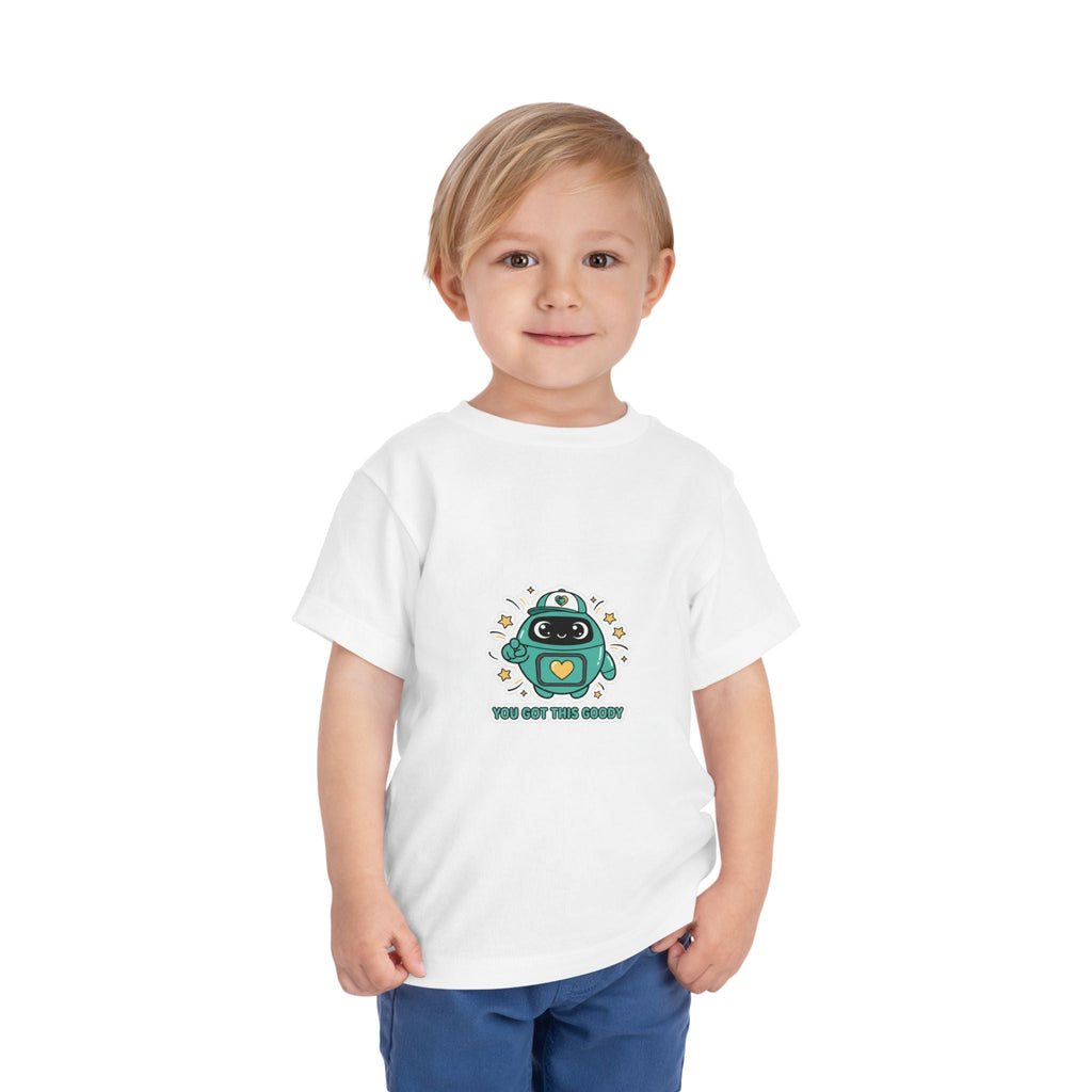 Toddler Tee — Cute Goody Robot "You Got This" Graphic - Good Life Goods