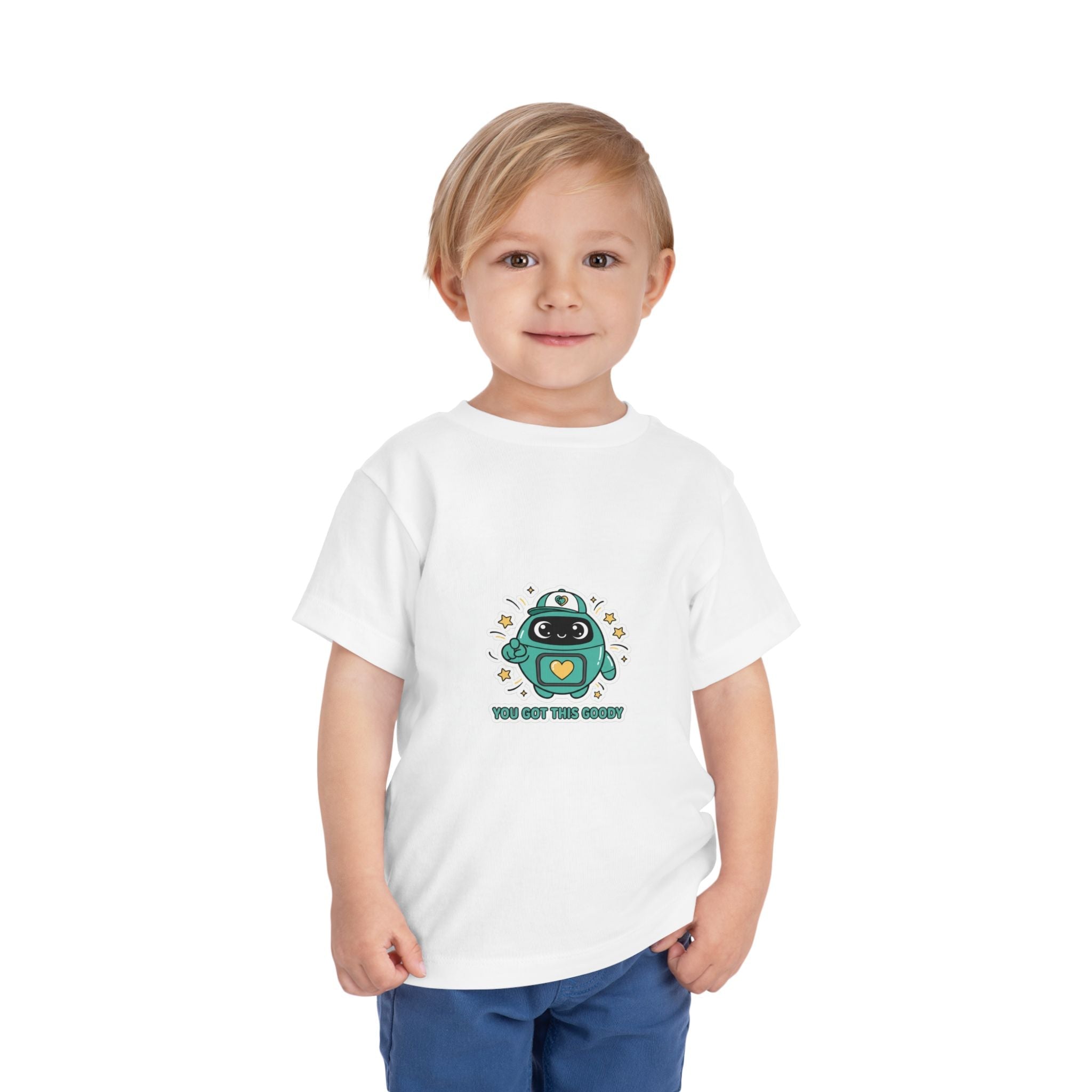 Toddler Tee — Cute Goody Robot "You Got This" Graphic - Good Life Goods