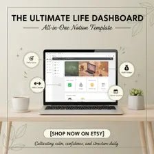 Ultimate Life Dashboard Notion Template, All-in-One Digital Planner (PDF Download) - Good Life Goods