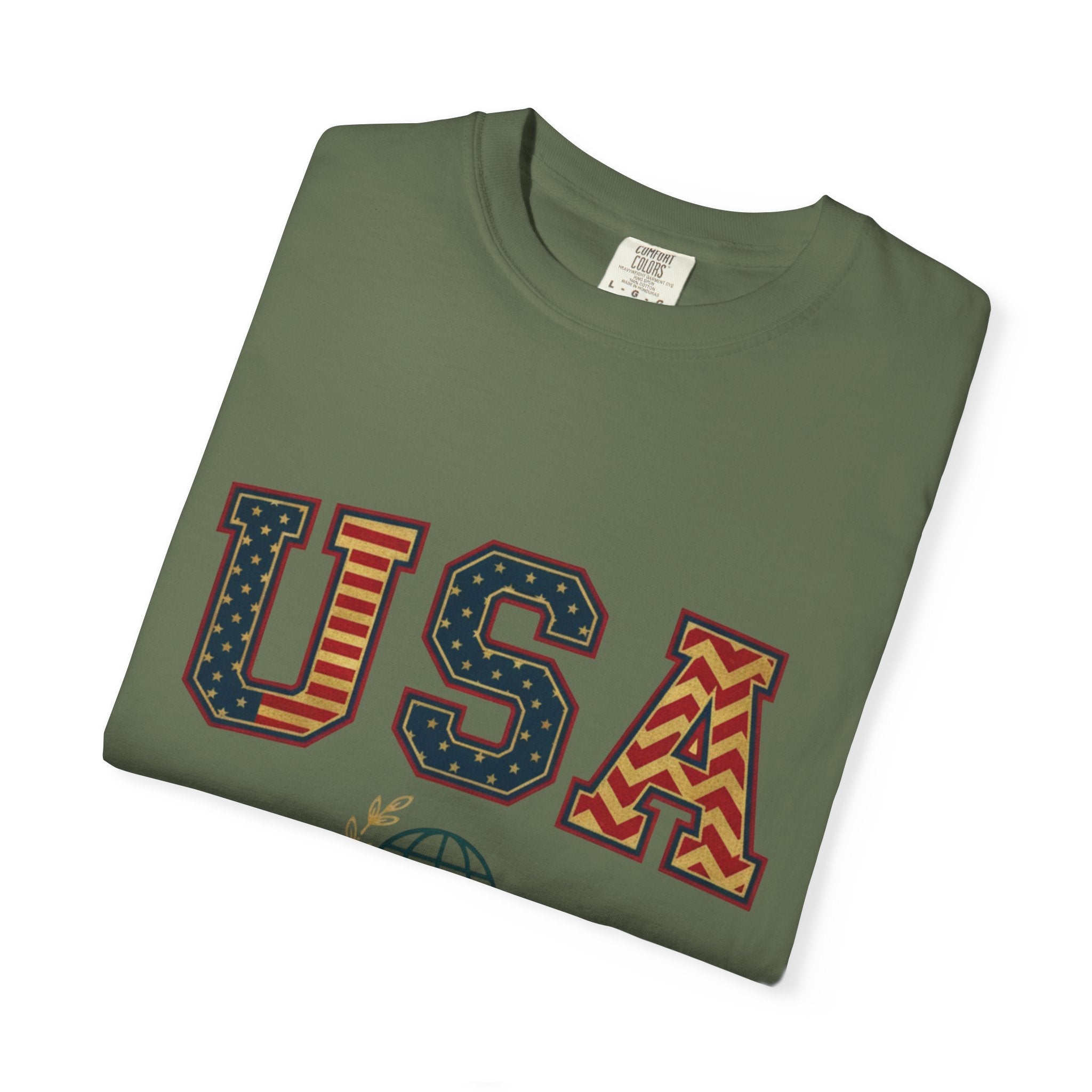 USA Graphic T-Shirt — SEE. DO. BE. Vintage Patriotic Tee - Good Life Goods