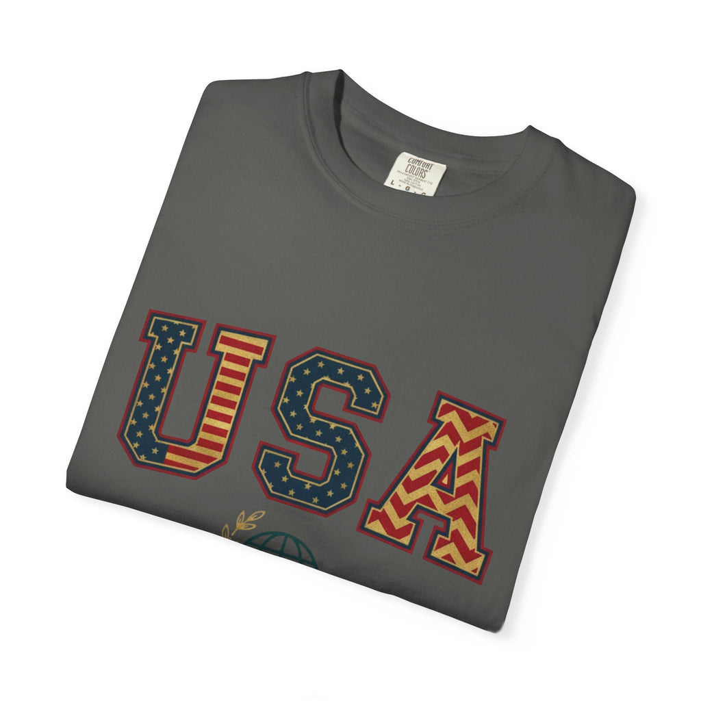 USA Graphic T-Shirt — SEE. DO. BE. Vintage Patriotic Tee - Good Life Goods