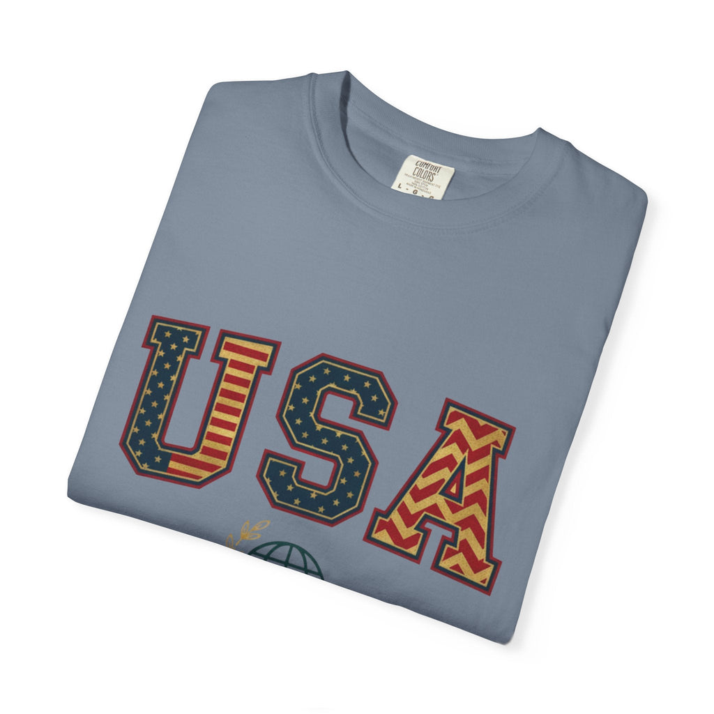 USA Graphic T-Shirt — SEE. DO. BE. Vintage Patriotic Tee - Good Life Goods