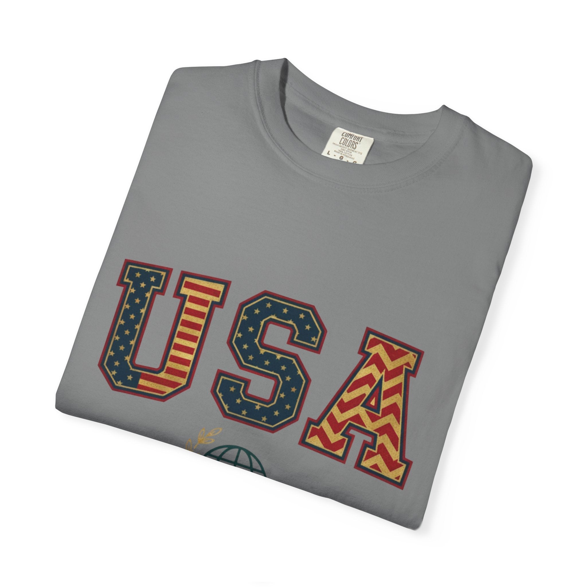 USA Graphic T-Shirt — SEE. DO. BE. Vintage Patriotic Tee - Good Life Goods