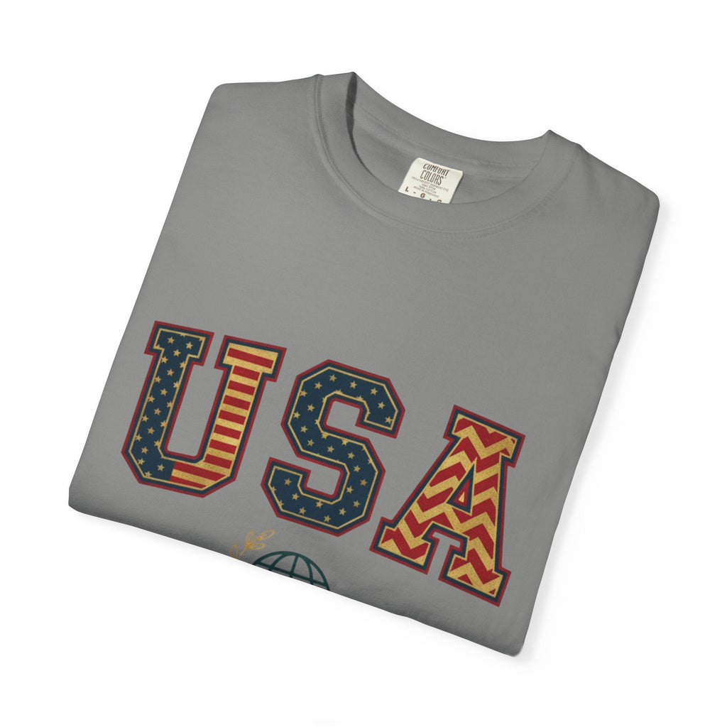 USA Graphic T-Shirt — SEE. DO. BE. Vintage Patriotic Tee - Good Life Goods