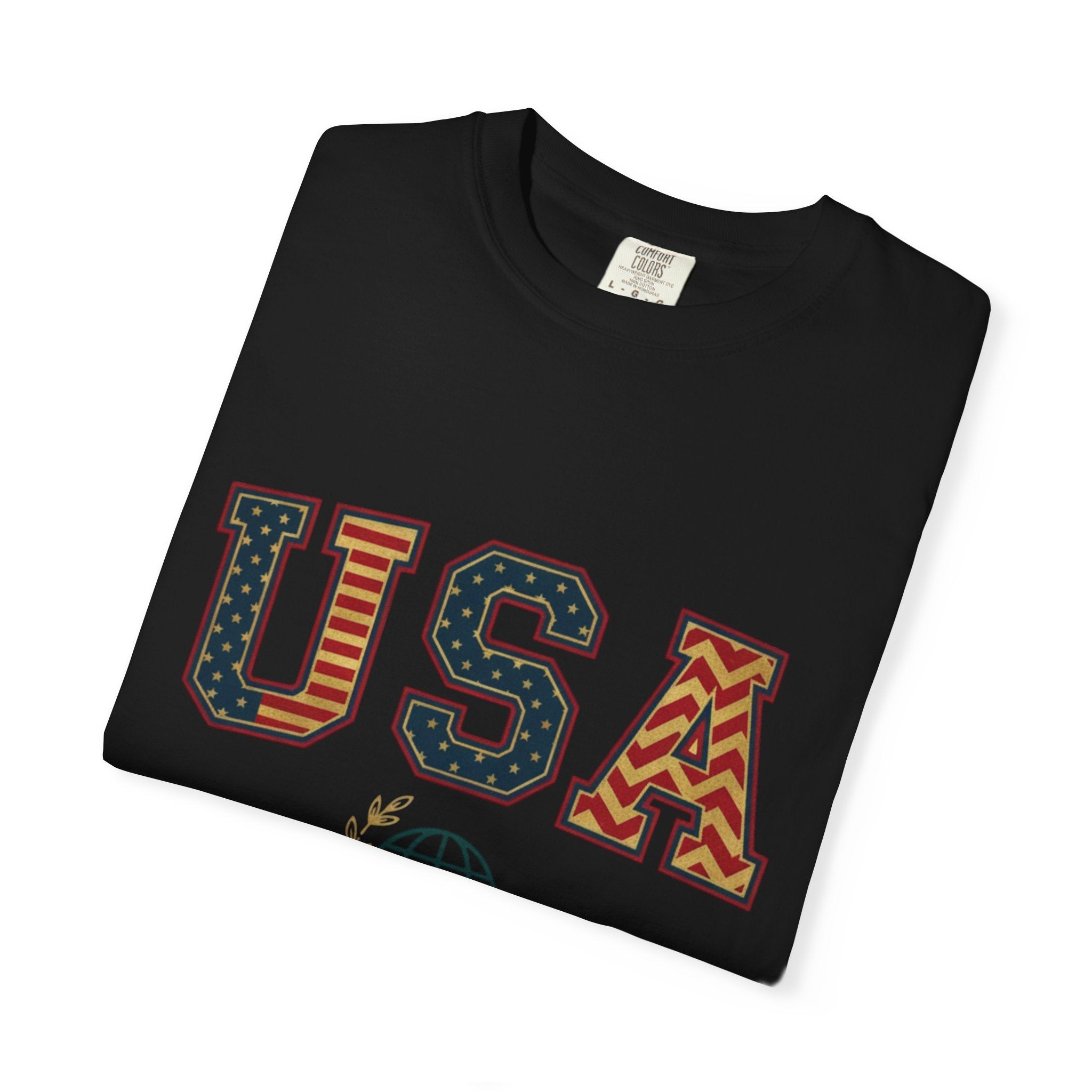USA Graphic T-Shirt — SEE. DO. BE. Vintage Patriotic Tee - Good Life Goods