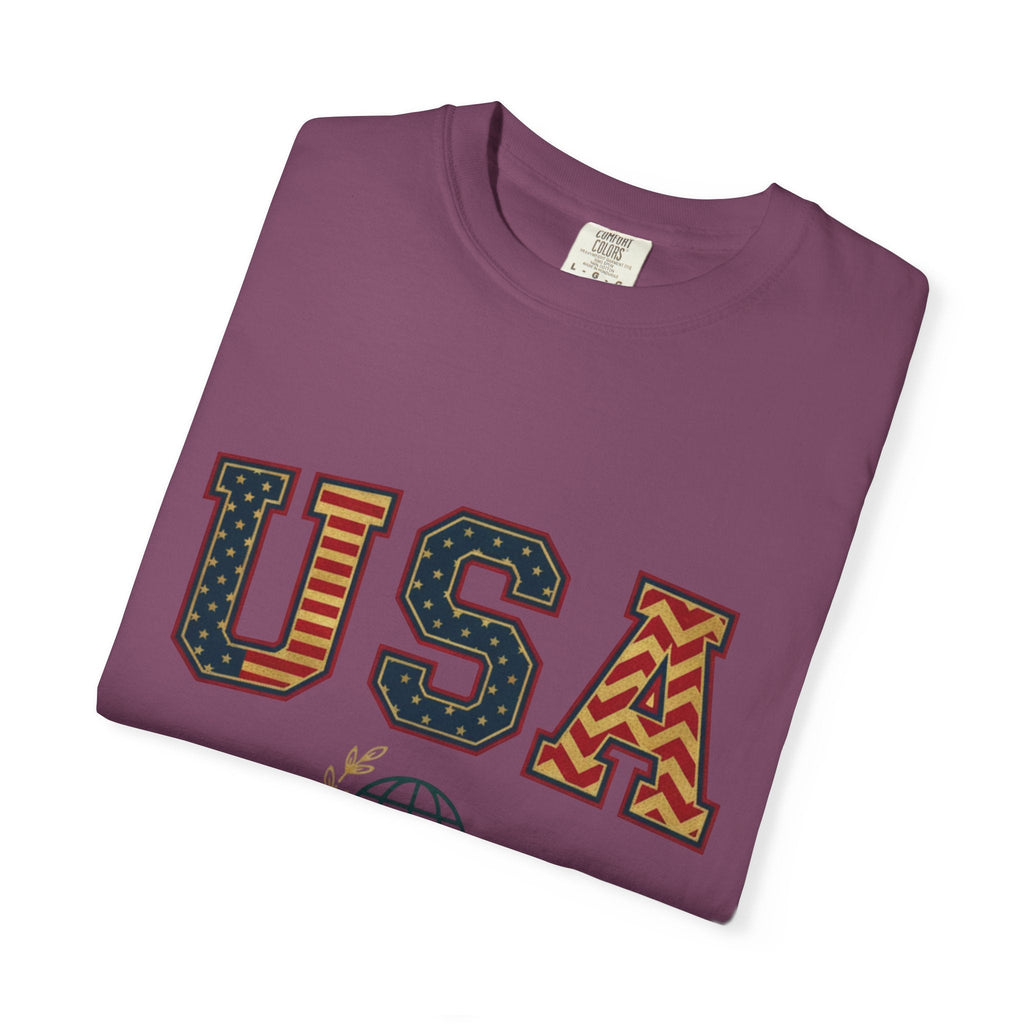 USA Graphic T-Shirt — SEE. DO. BE. Vintage Patriotic Tee - Good Life Goods