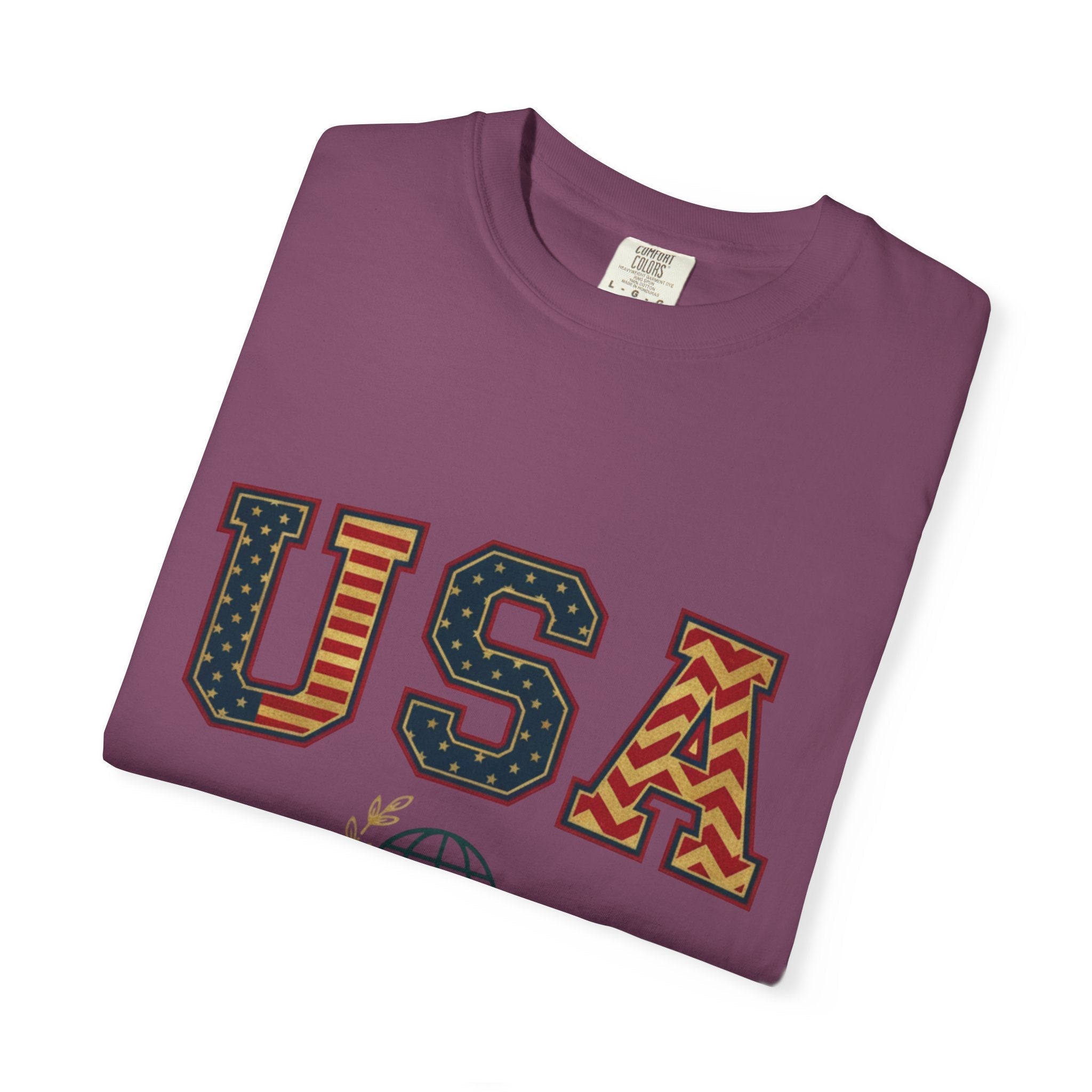 USA Graphic T-Shirt — SEE. DO. BE. Vintage Patriotic Tee - Good Life Goods