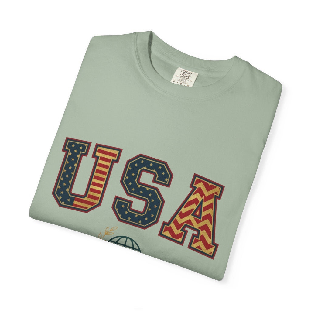 USA Graphic T-Shirt — SEE. DO. BE. Vintage Patriotic Tee - Good Life Goods