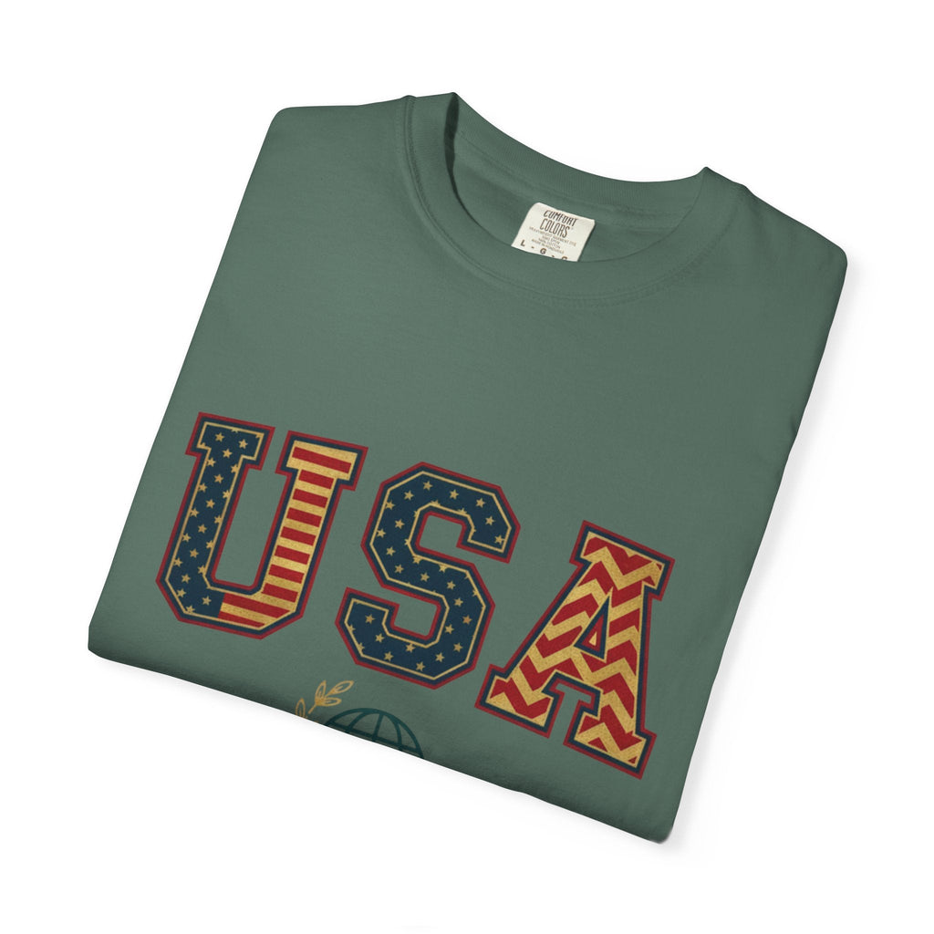 USA Graphic T-Shirt — SEE. DO. BE. Vintage Patriotic Tee - Good Life Goods