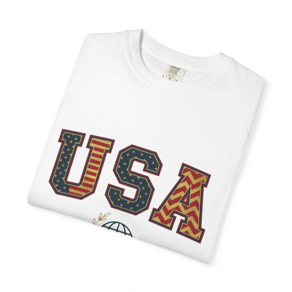 USA Graphic T-Shirt — SEE. DO. BE. Vintage Patriotic Tee - Good Life Goods