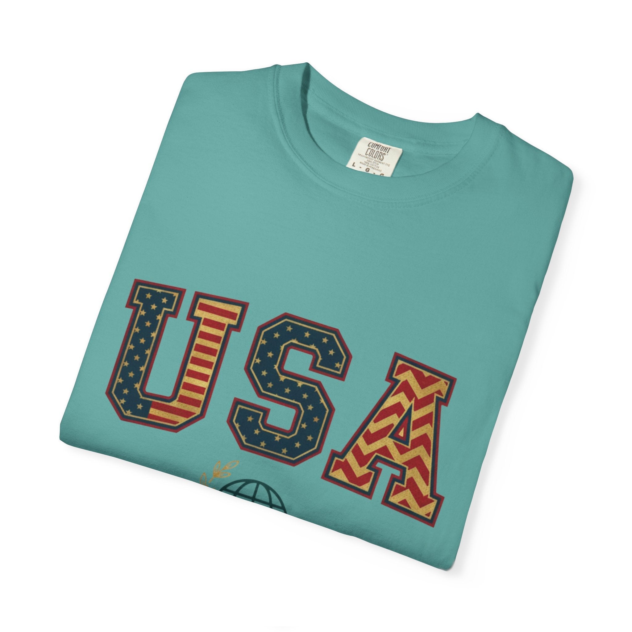 USA Graphic T-Shirt — SEE. DO. BE. Vintage Patriotic Tee - Good Life Goods